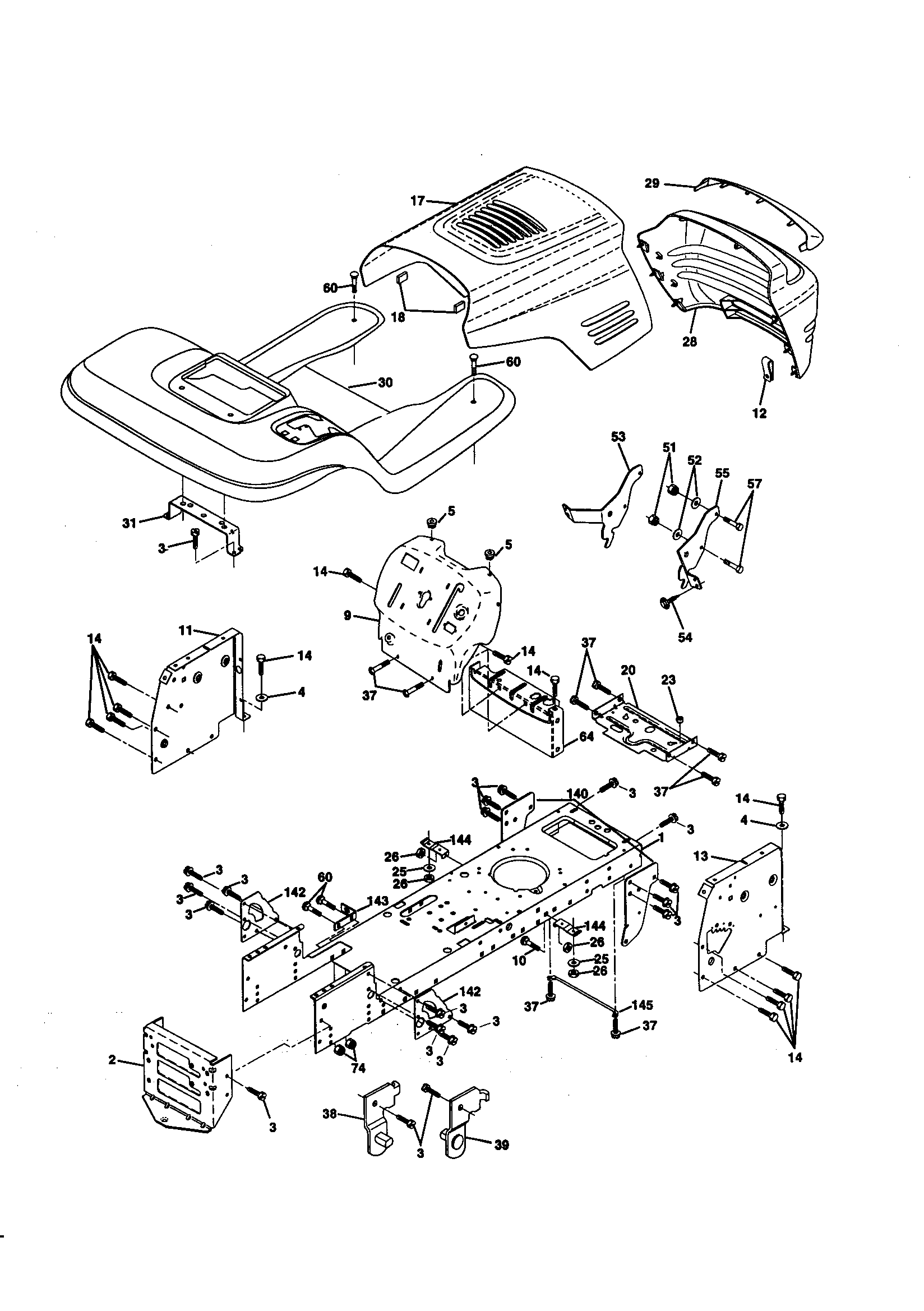 Craftsman 917258331 chassis and enclosures diagram