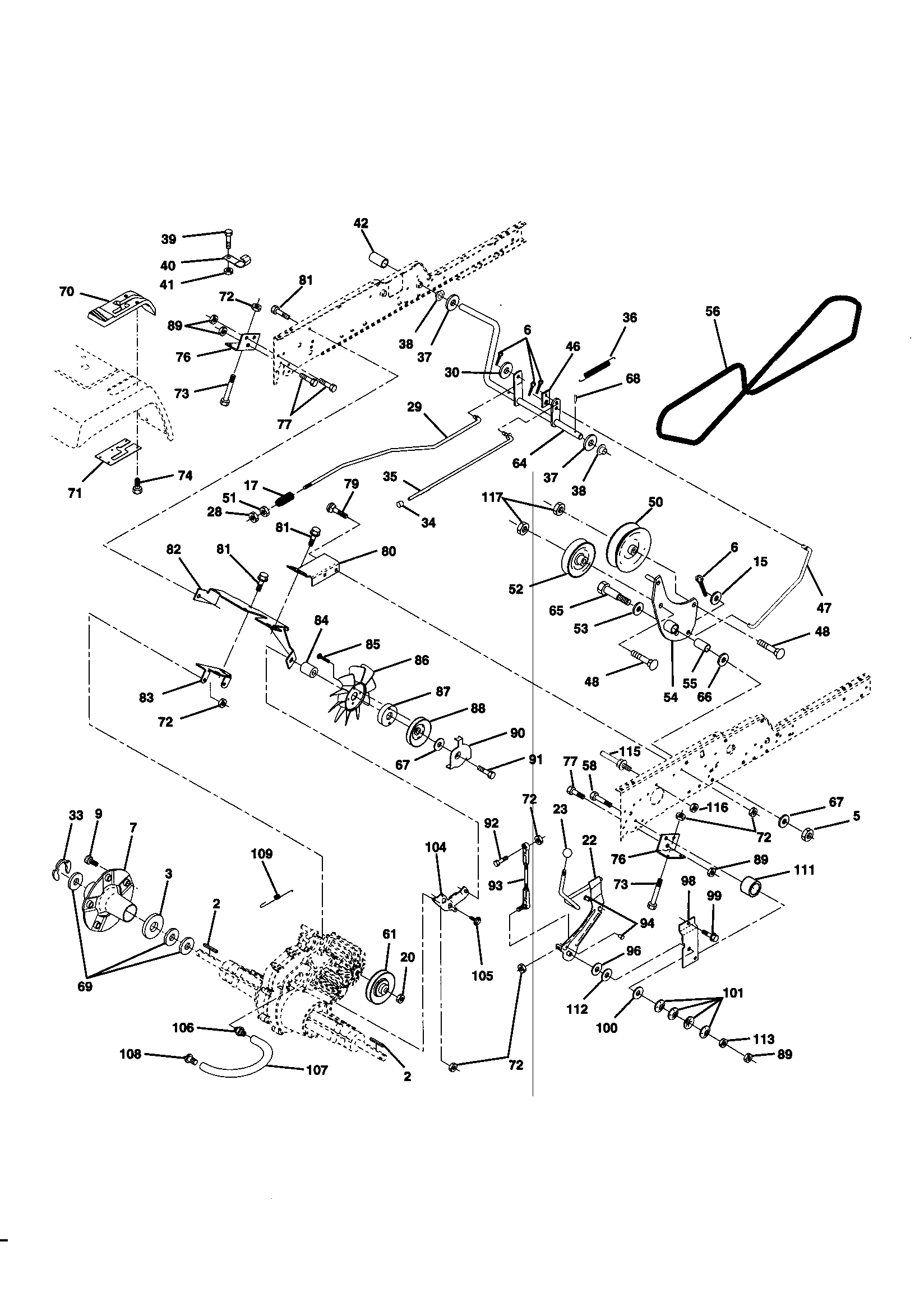 Frigidaire PPRGT20H50A ground drive diagram