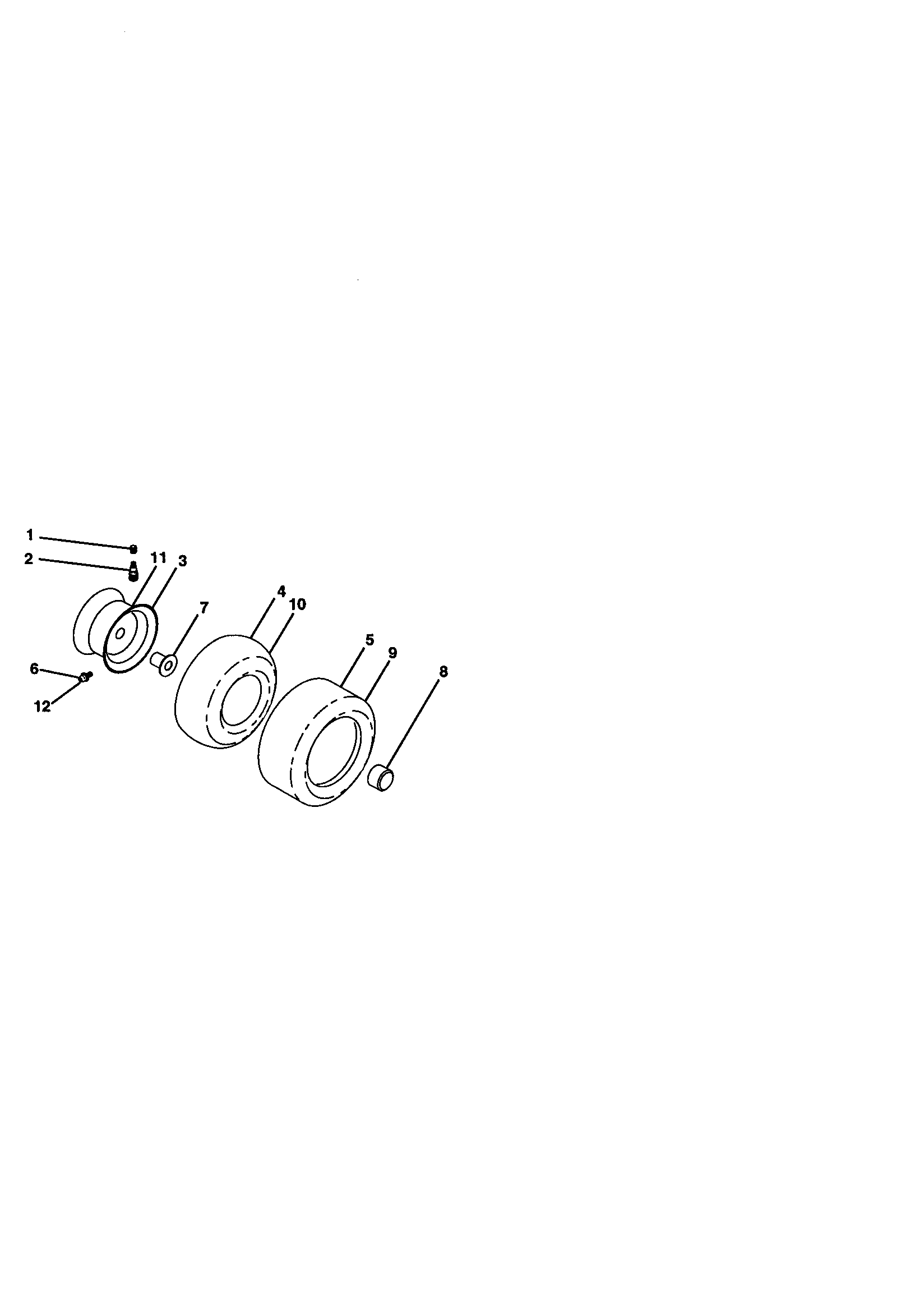 Frigidaire PPRGT20H50A wheels and tires diagram