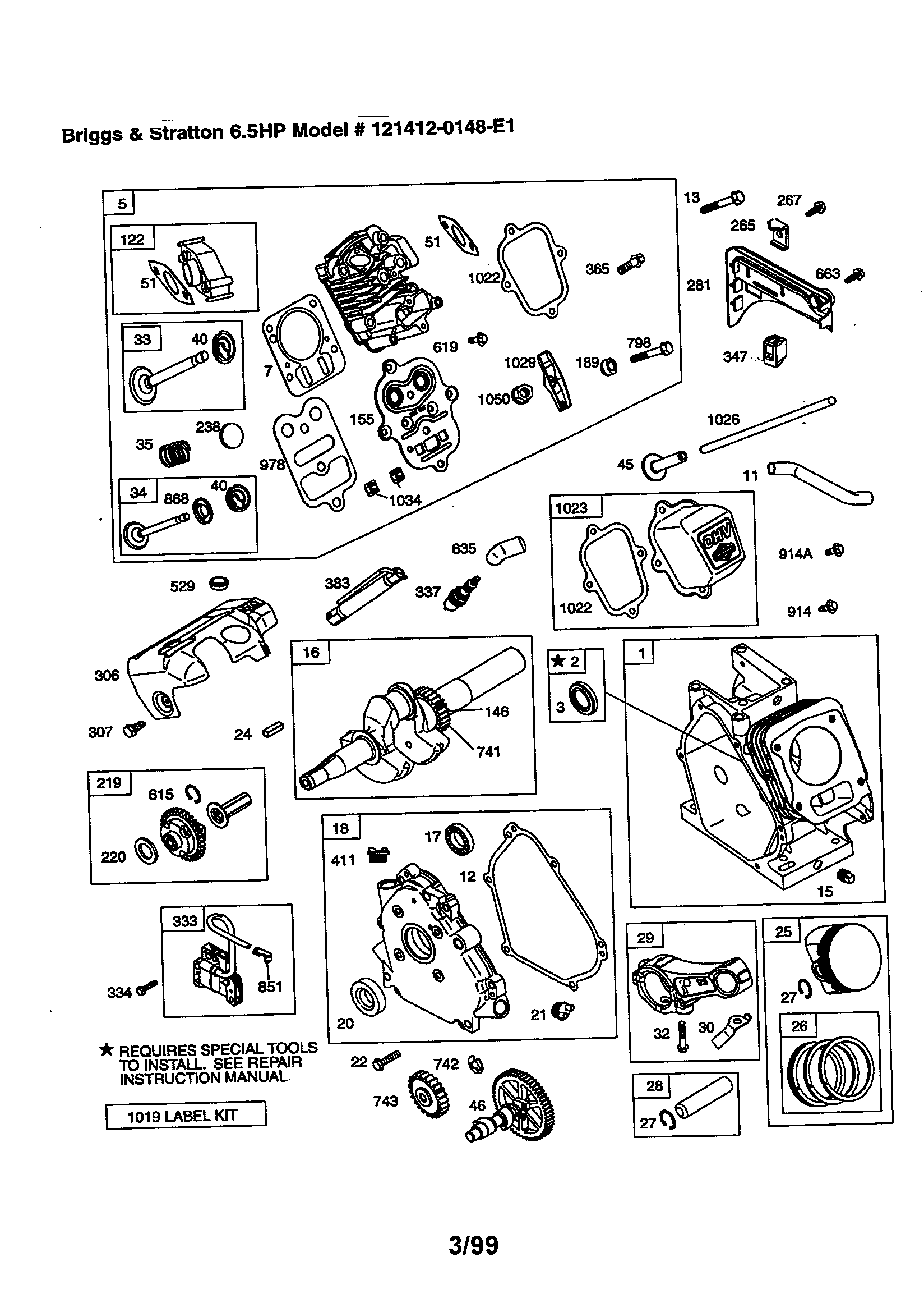 Craftsman 580768040 cylinder/crankshaft diagram