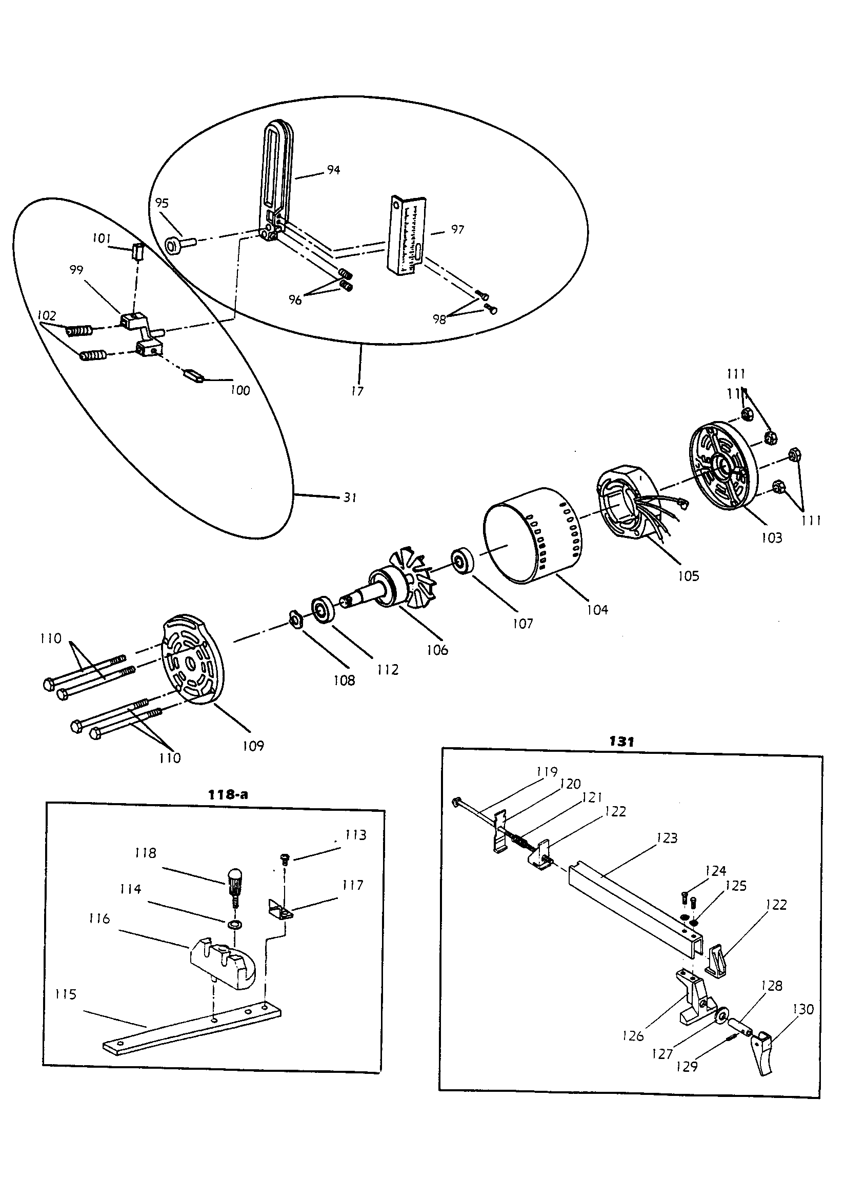 Pro-Tech 3203 motor assembly diagram