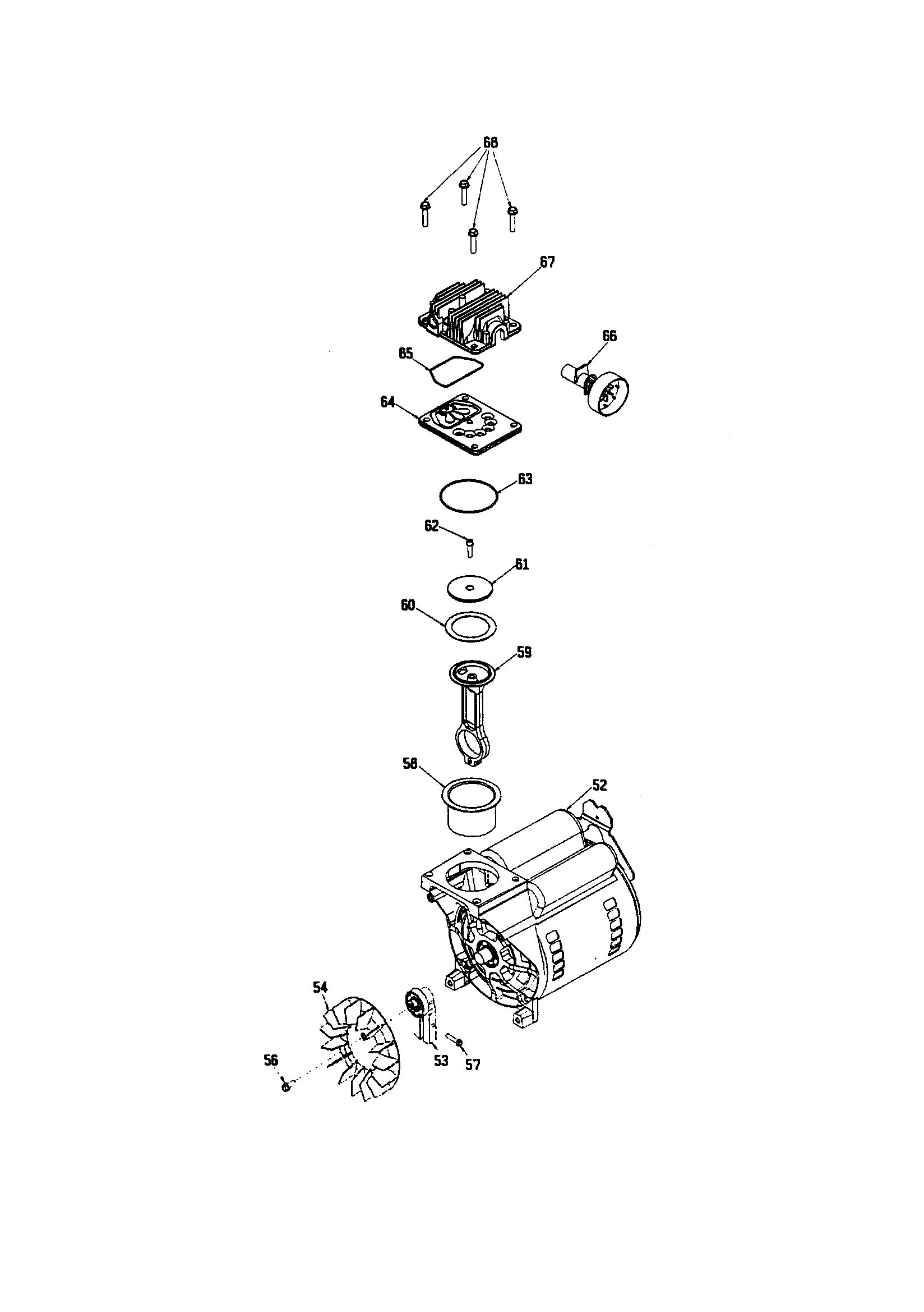 Craftsman 919164200 compressor pump diagram diagram