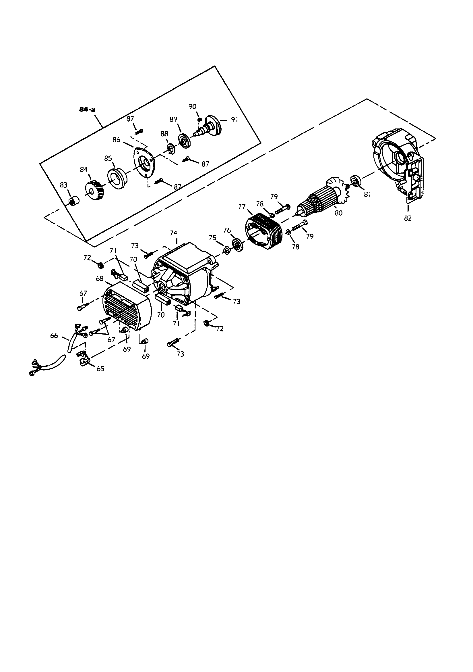 Pro-Tech 41061 field and armature assembly diagram