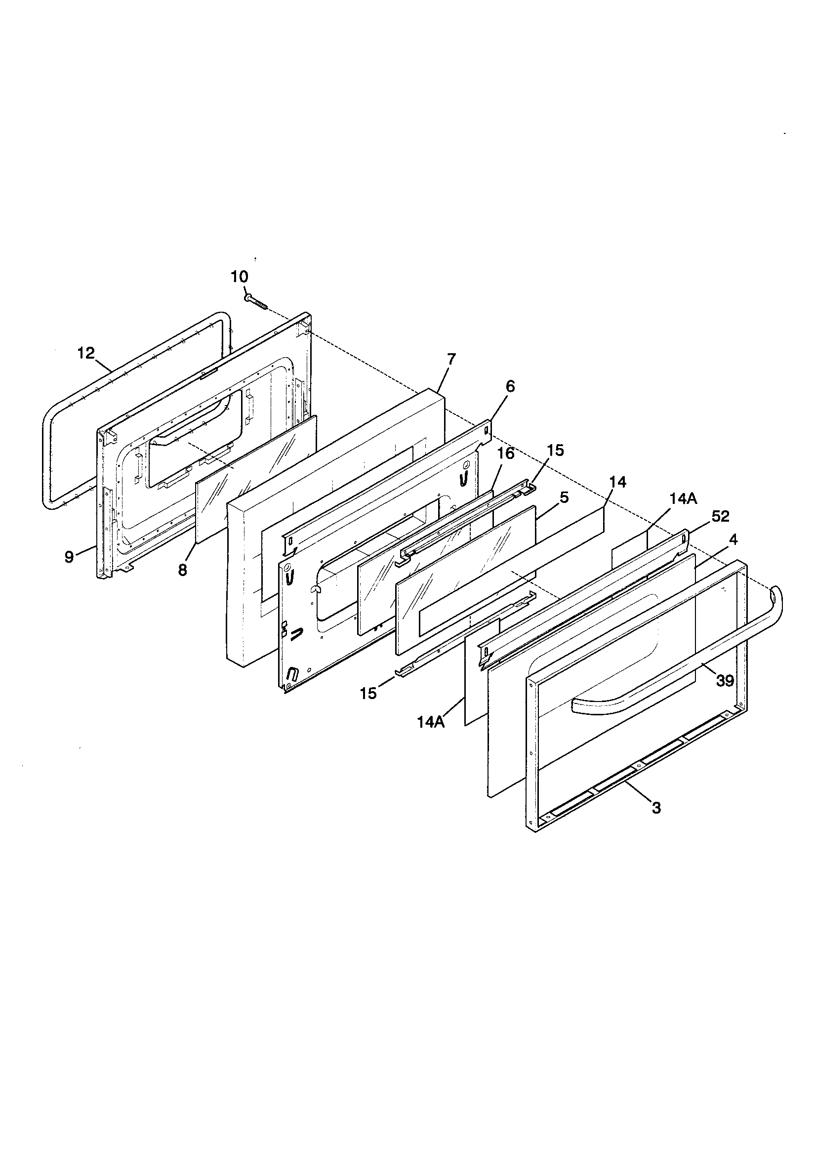 Kenmore 79095718894 door diagram