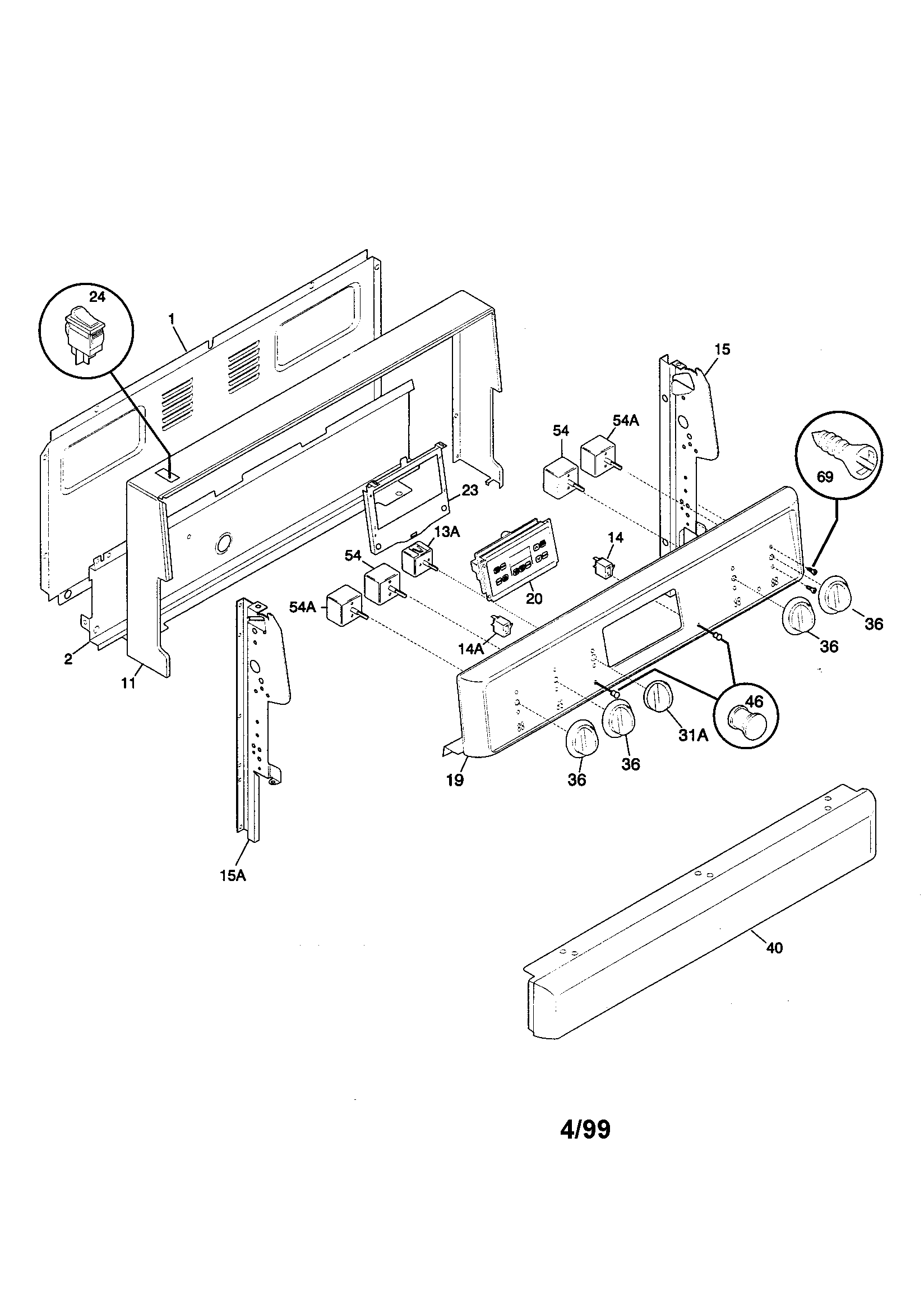 Kenmore 79095727990 backguard diagram