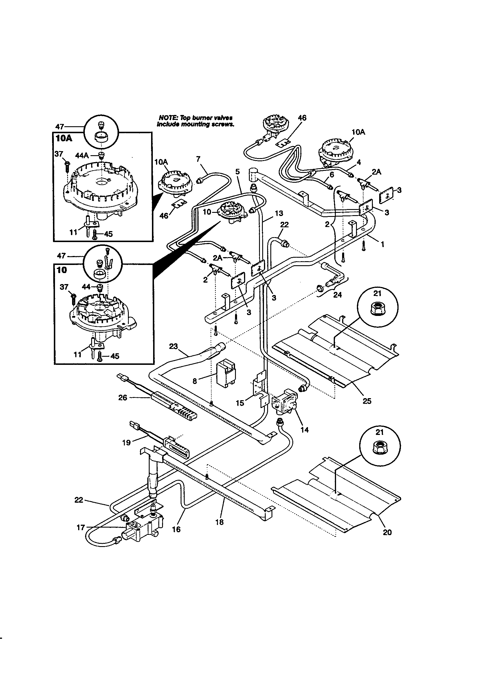 Kenmore 79075742990 burner diagram