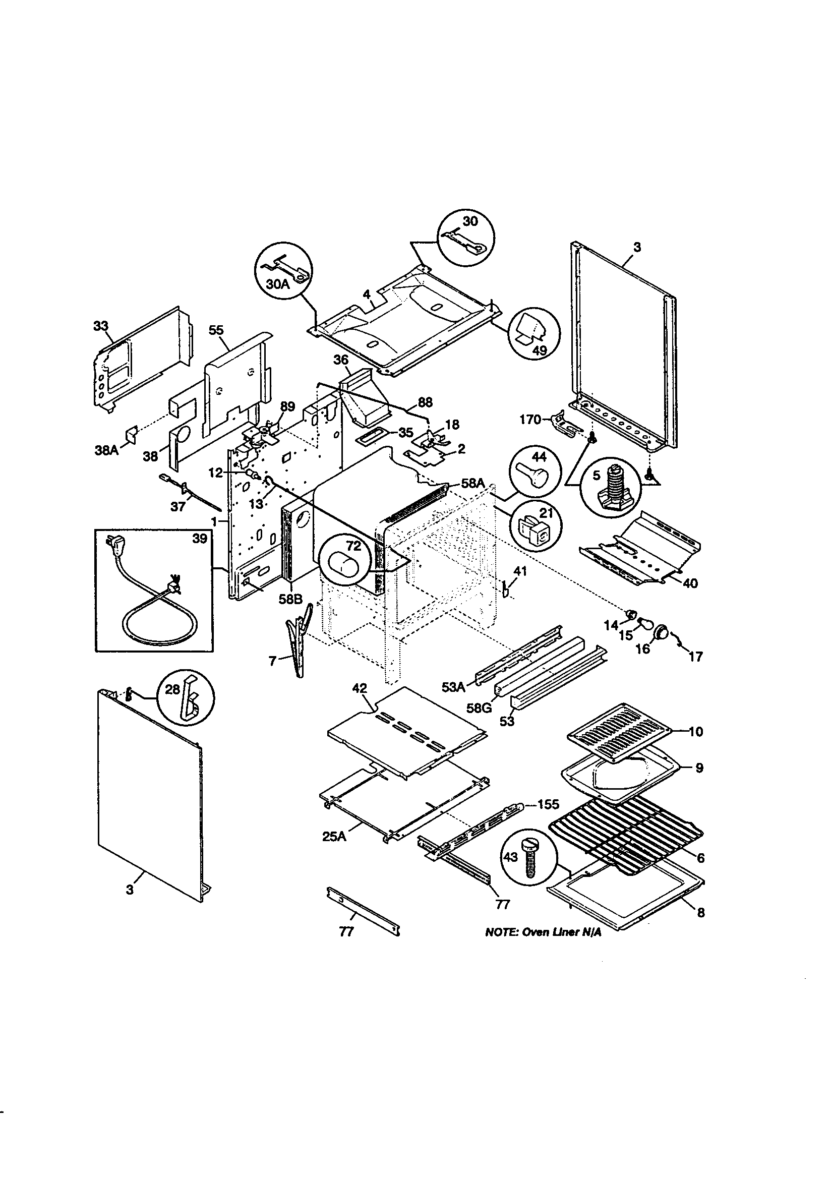 Kenmore 79075742990 body diagram