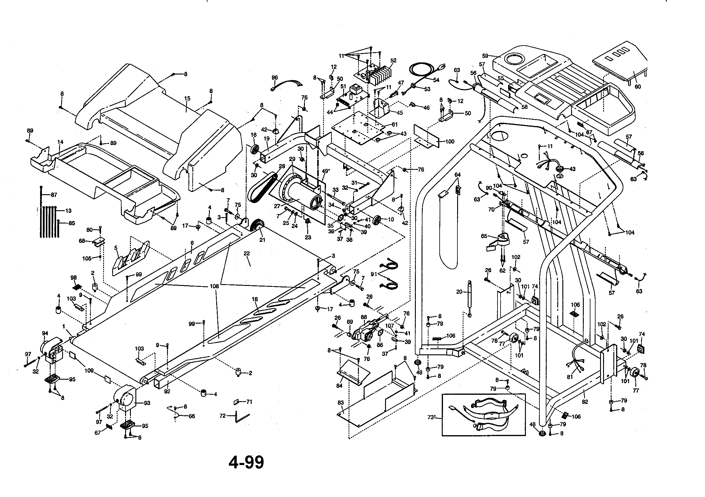 HealthRider 831297872 unit parts diagram