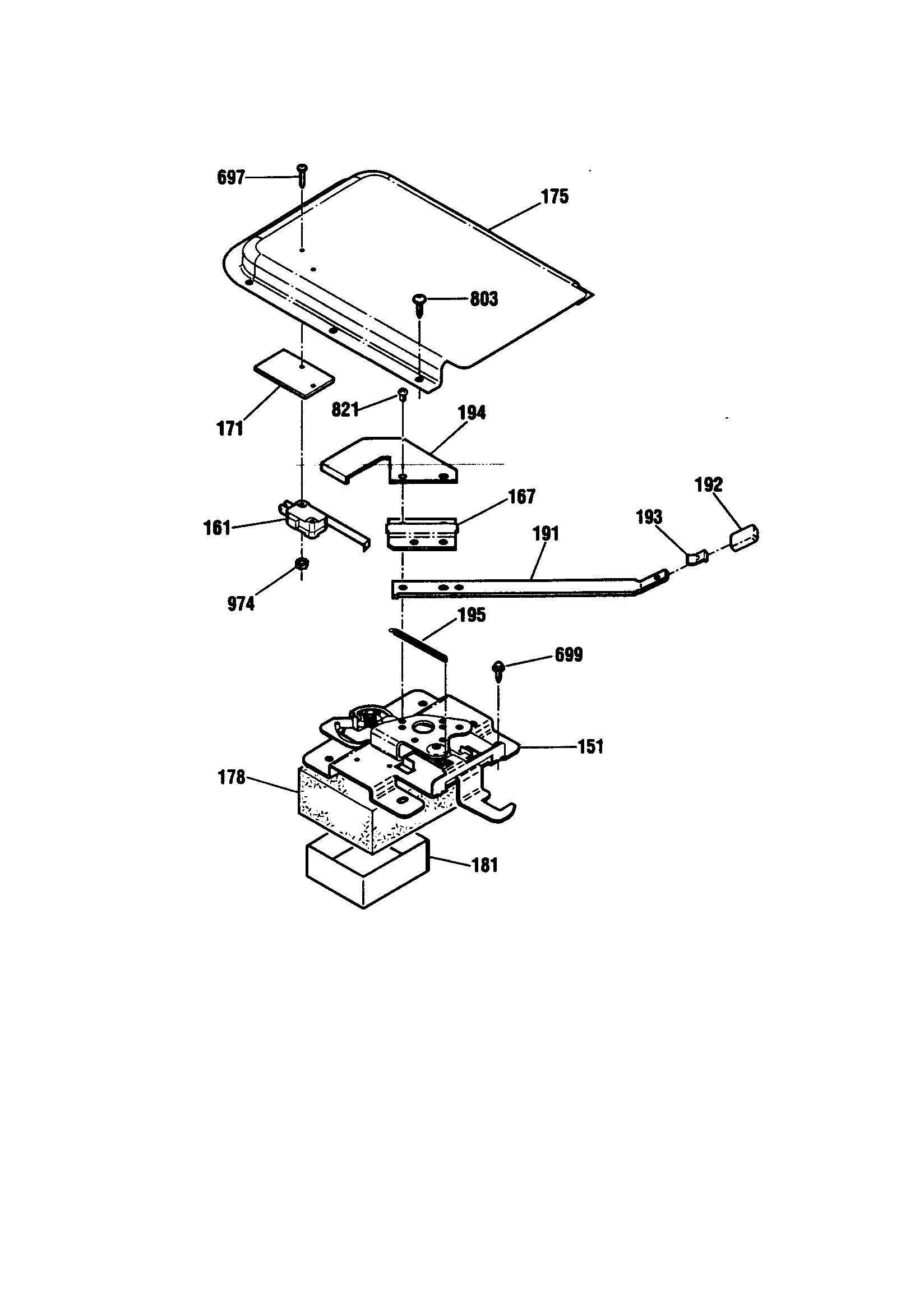 Kenmore 91193478891 door lock diagram