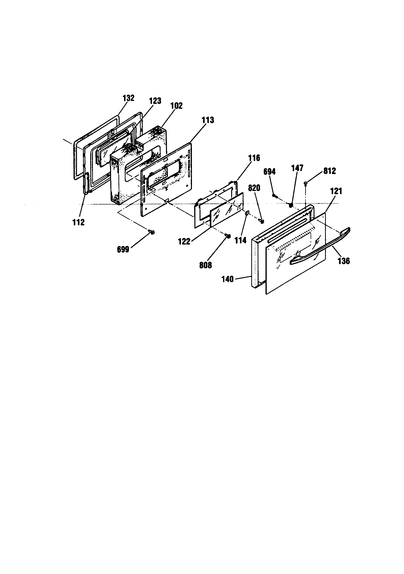 Kenmore 91194486891 door diagram
