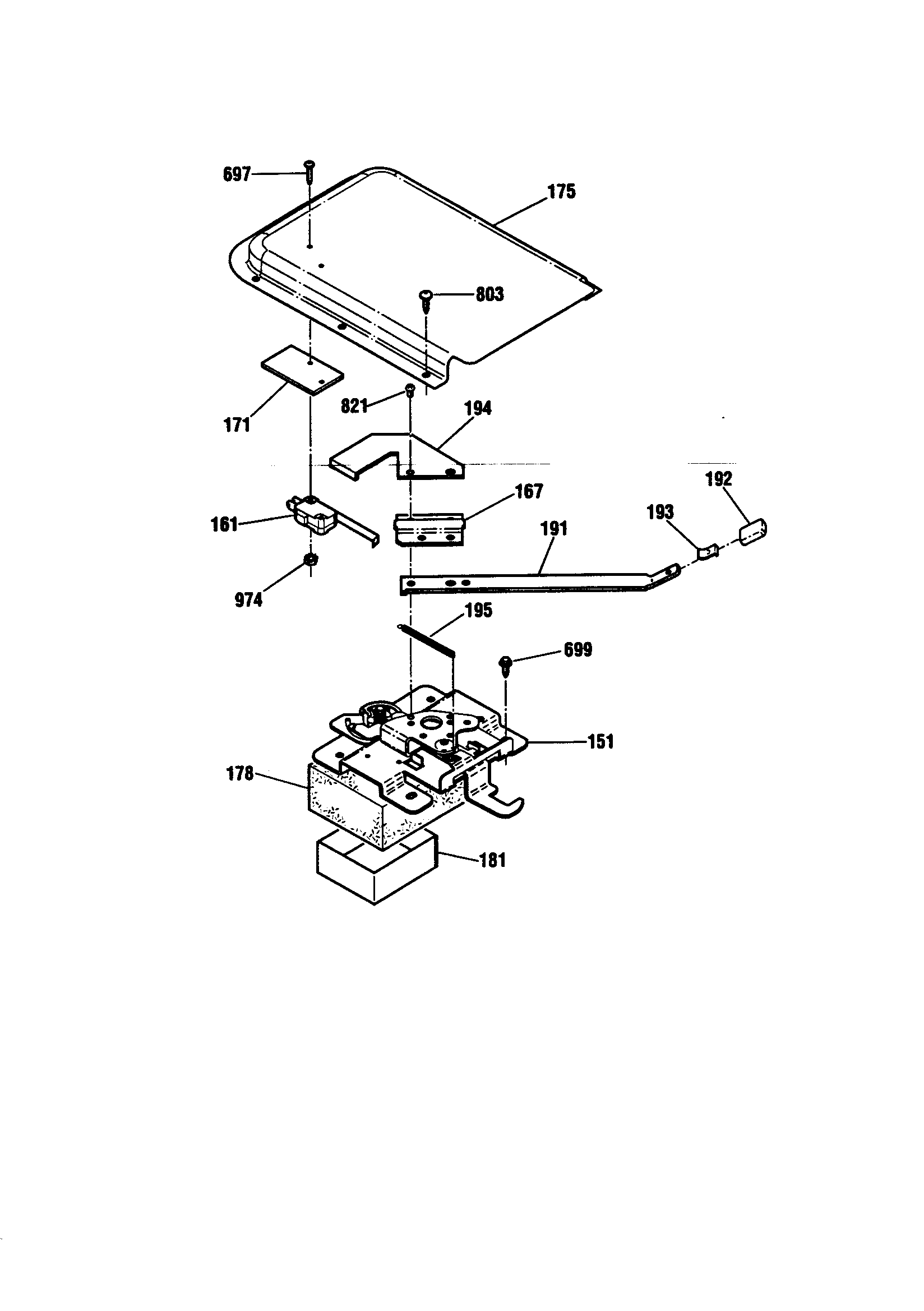 Kenmore 91194486891 door lock diagram