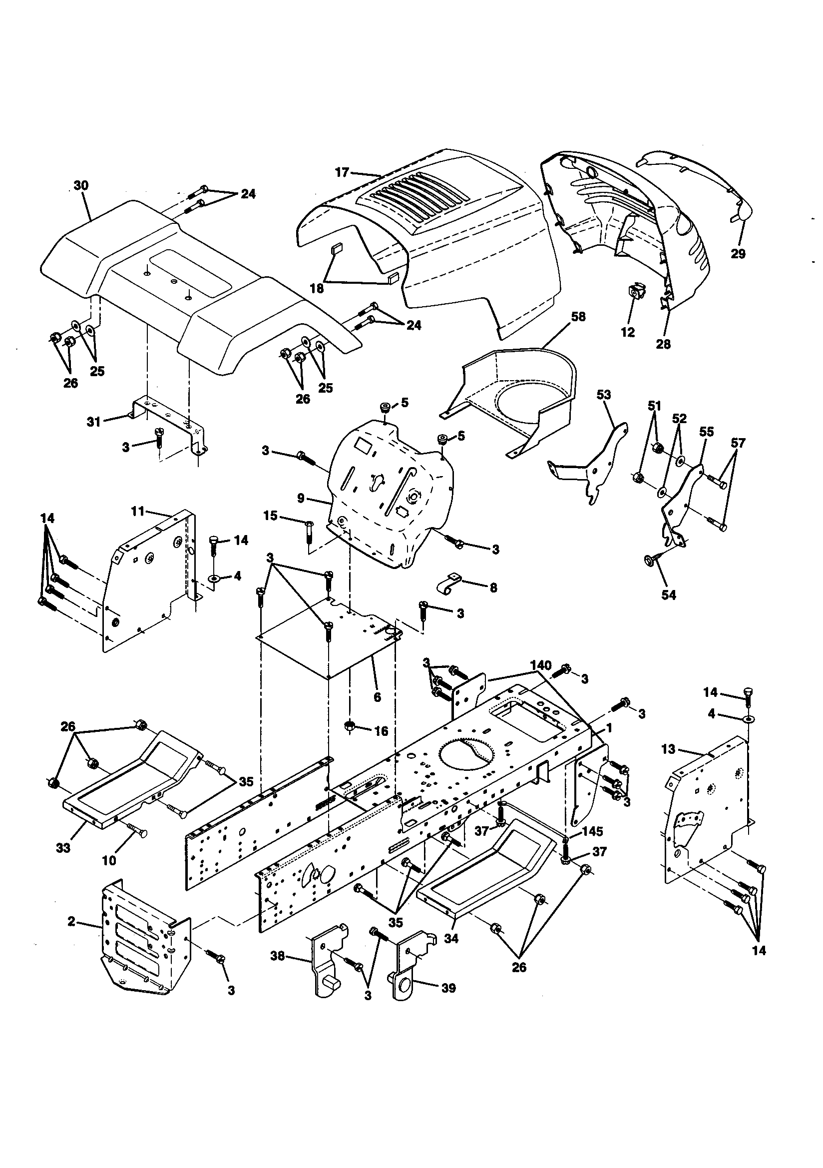 Rally AK125H42B chassis and enclosures diagram
