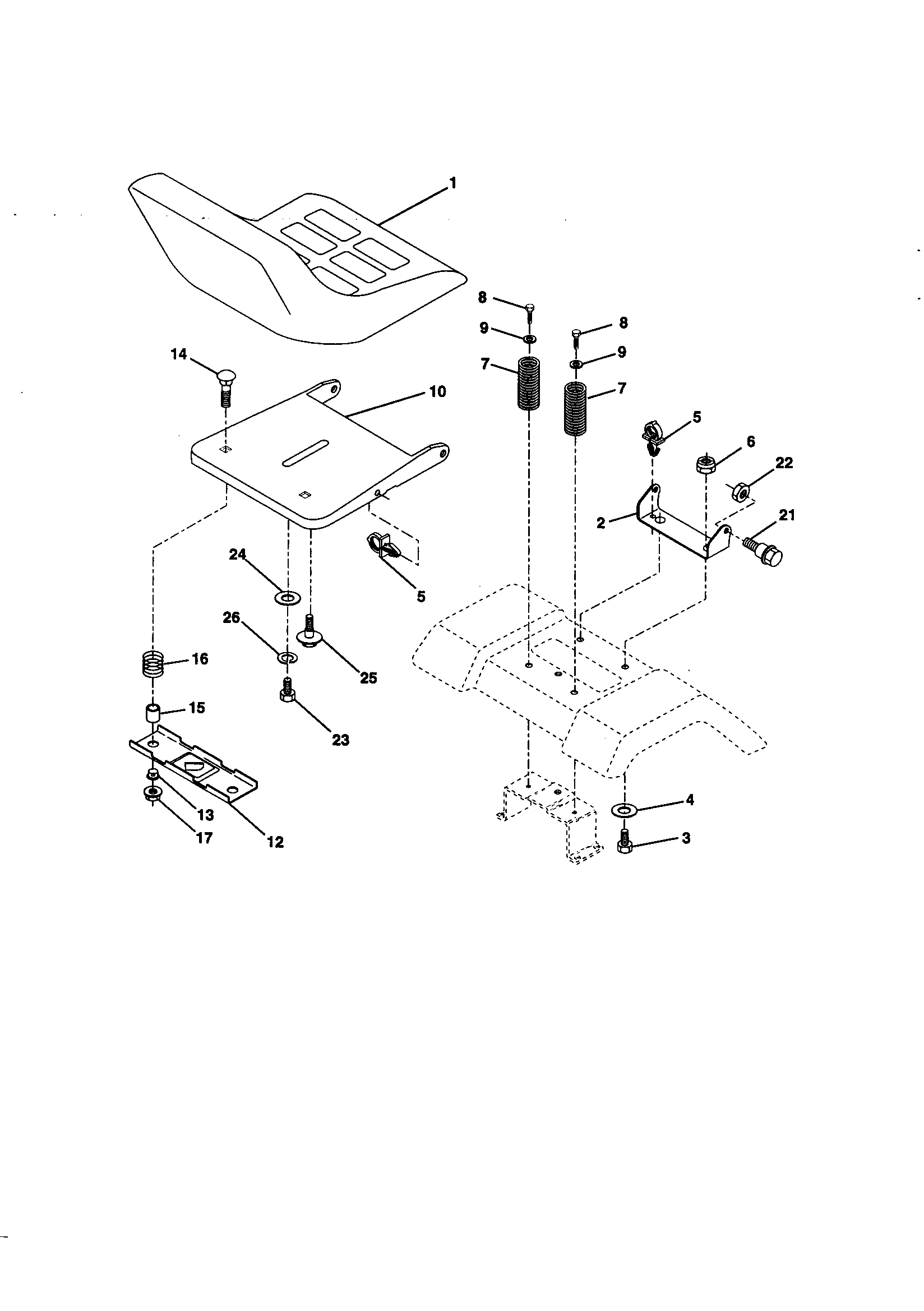 Rally AK125H42B seat diagram