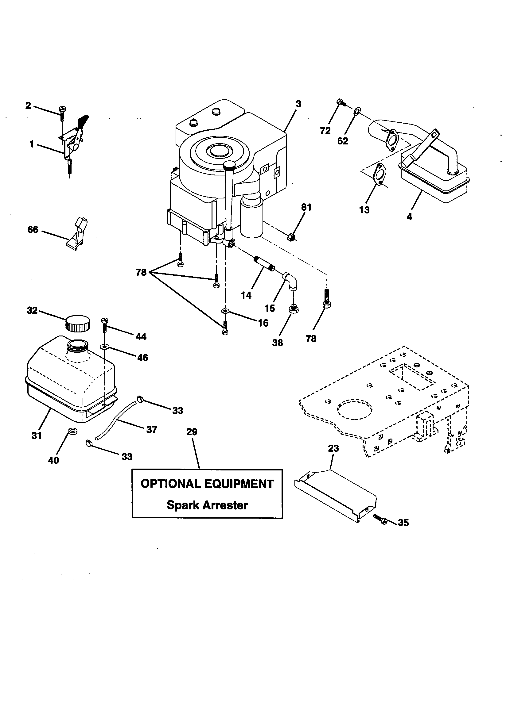 Rally AK125H42B engine diagram