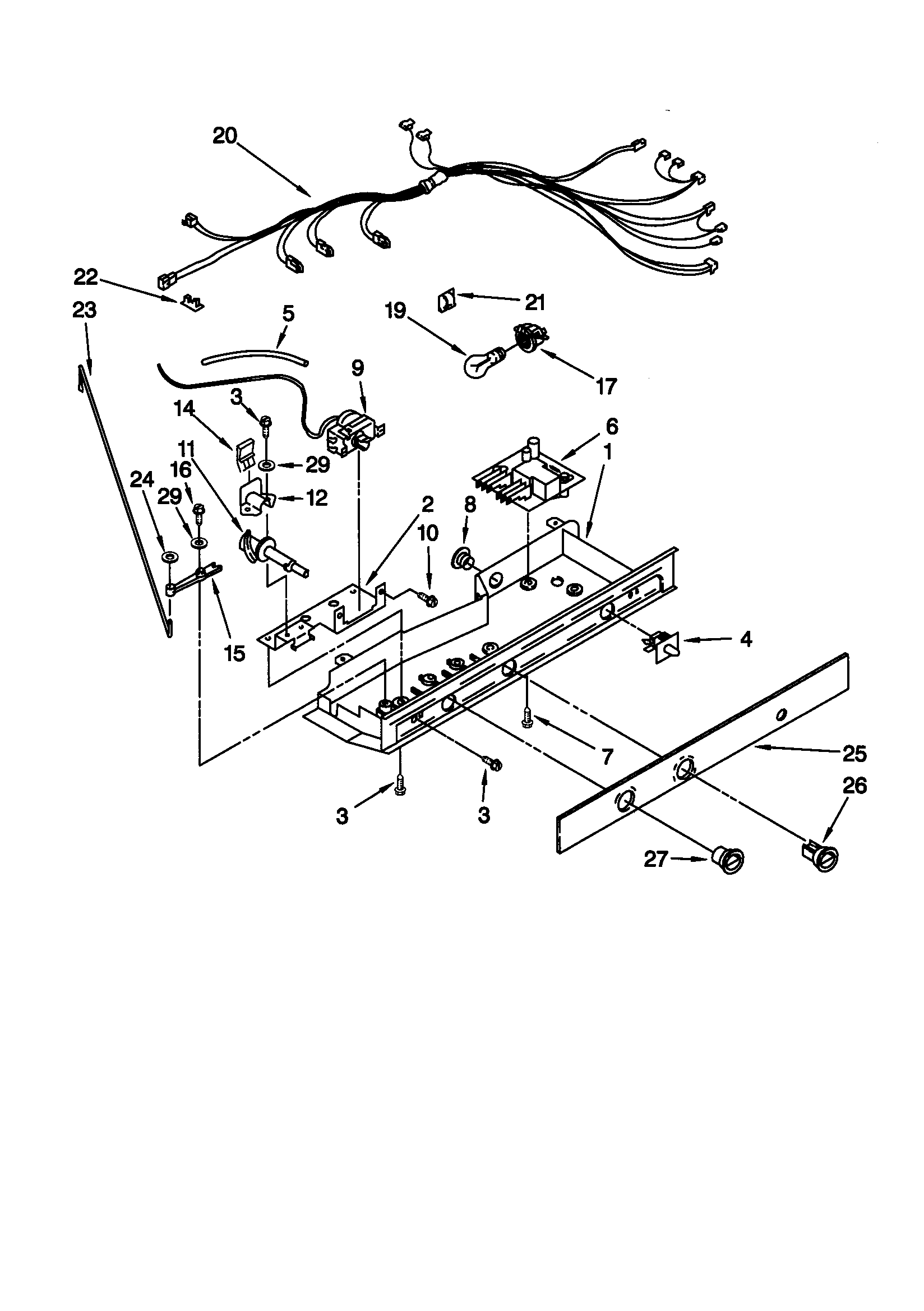 Kenmore 10659245991 control diagram