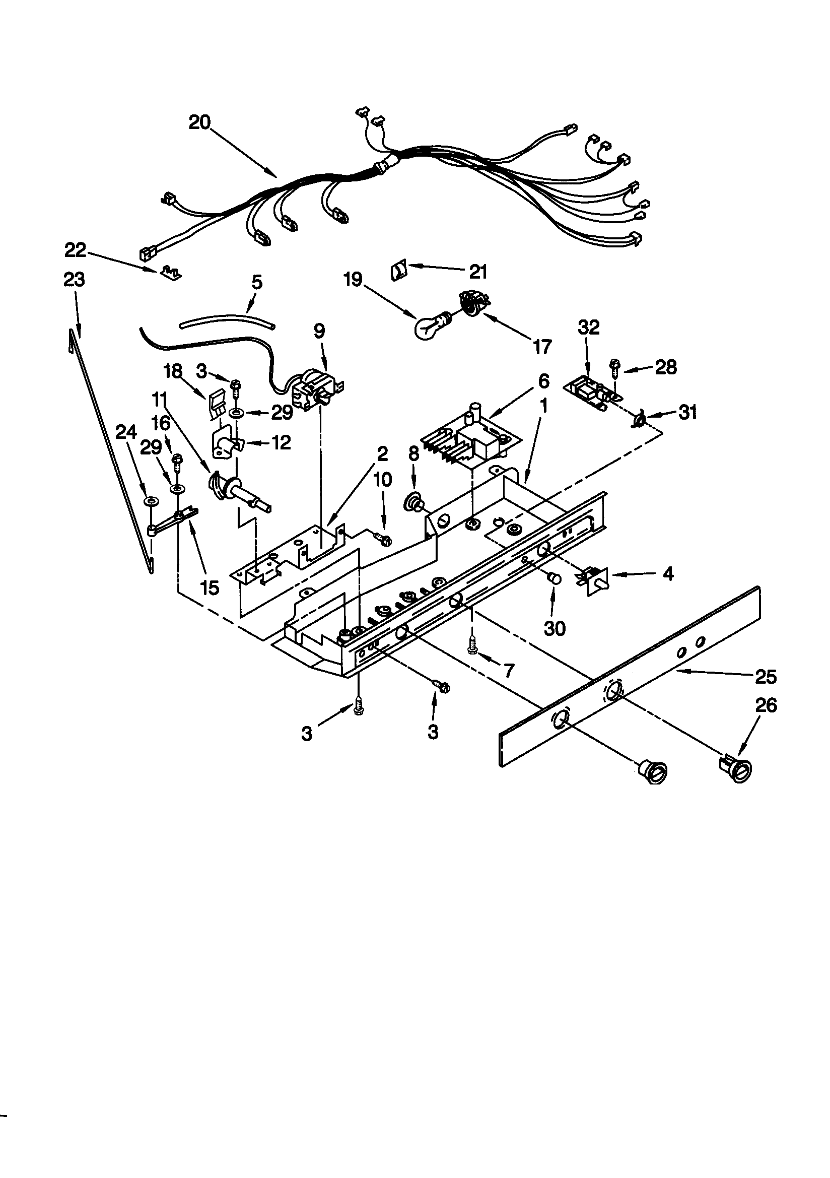 Kenmore 10658287892 control diagram