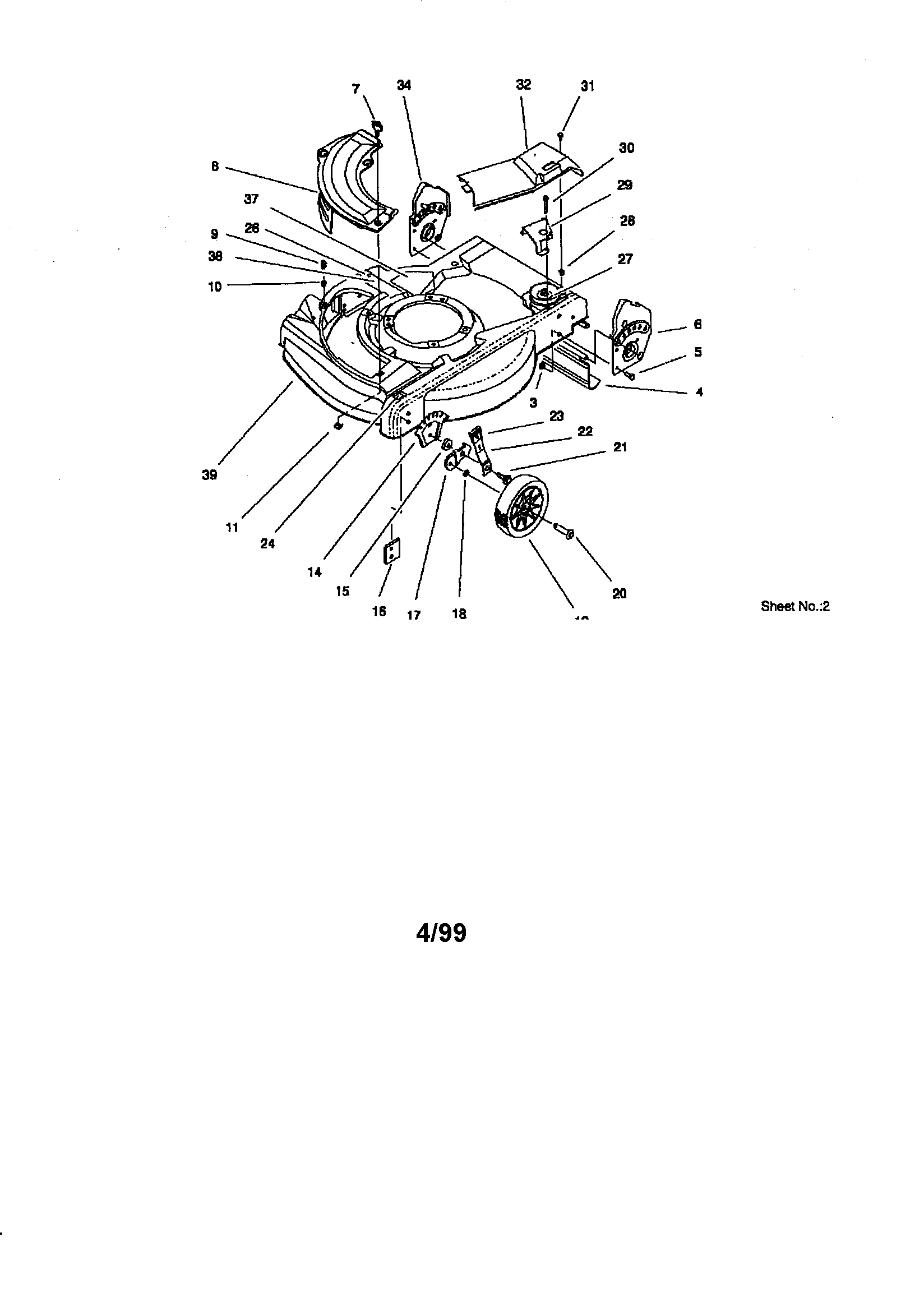 Lawn-Boy 10331-8900001 AND UP housing assembly diagram