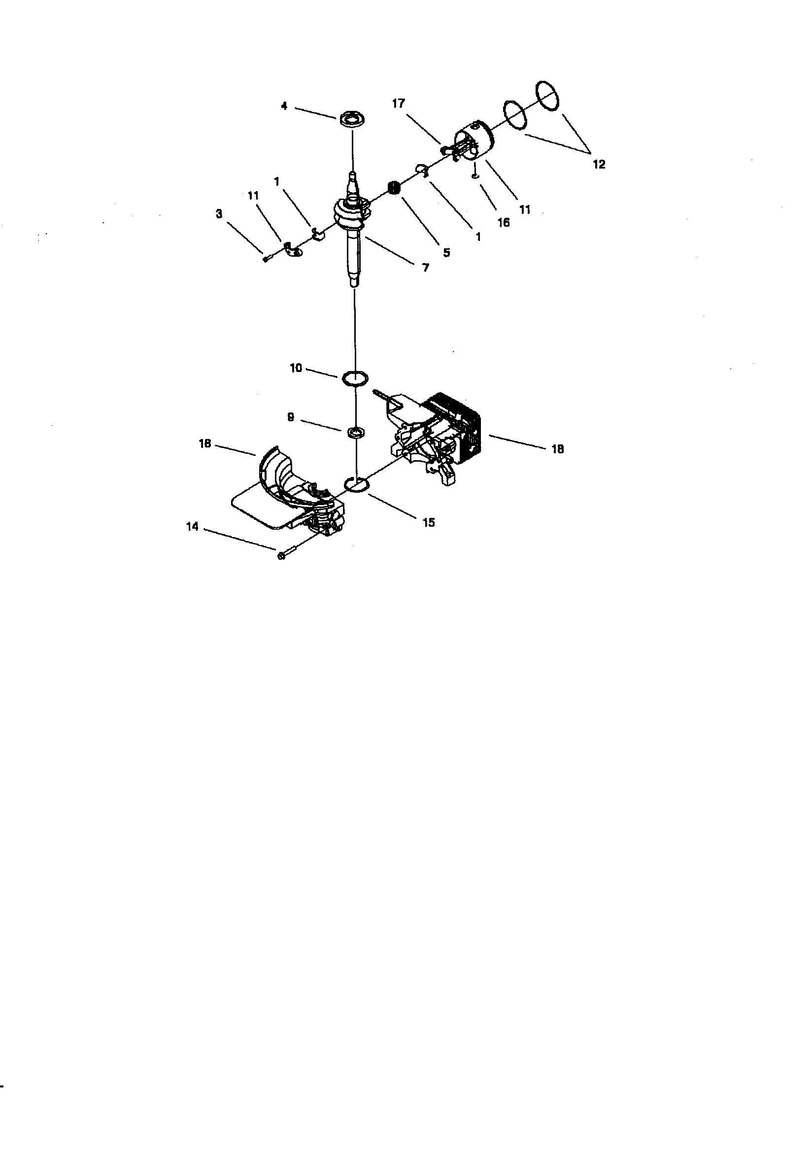 Lawn-Boy 10331-8900001 AND UP short block assembly diagram