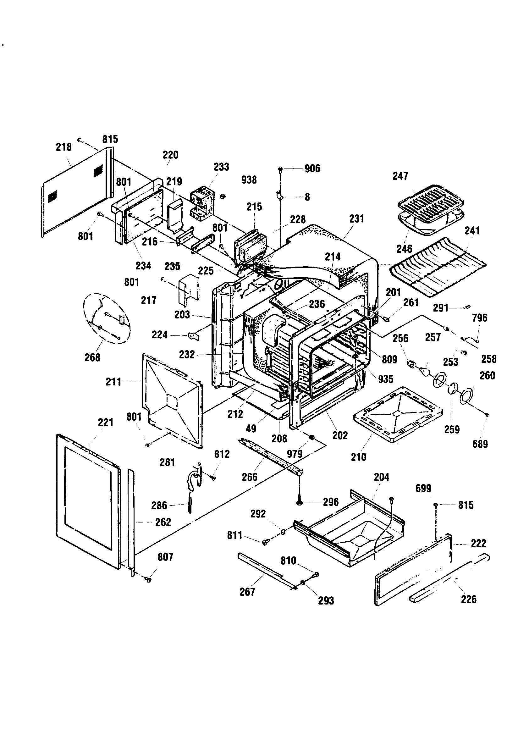 Kenmore 91136665893 body diagram