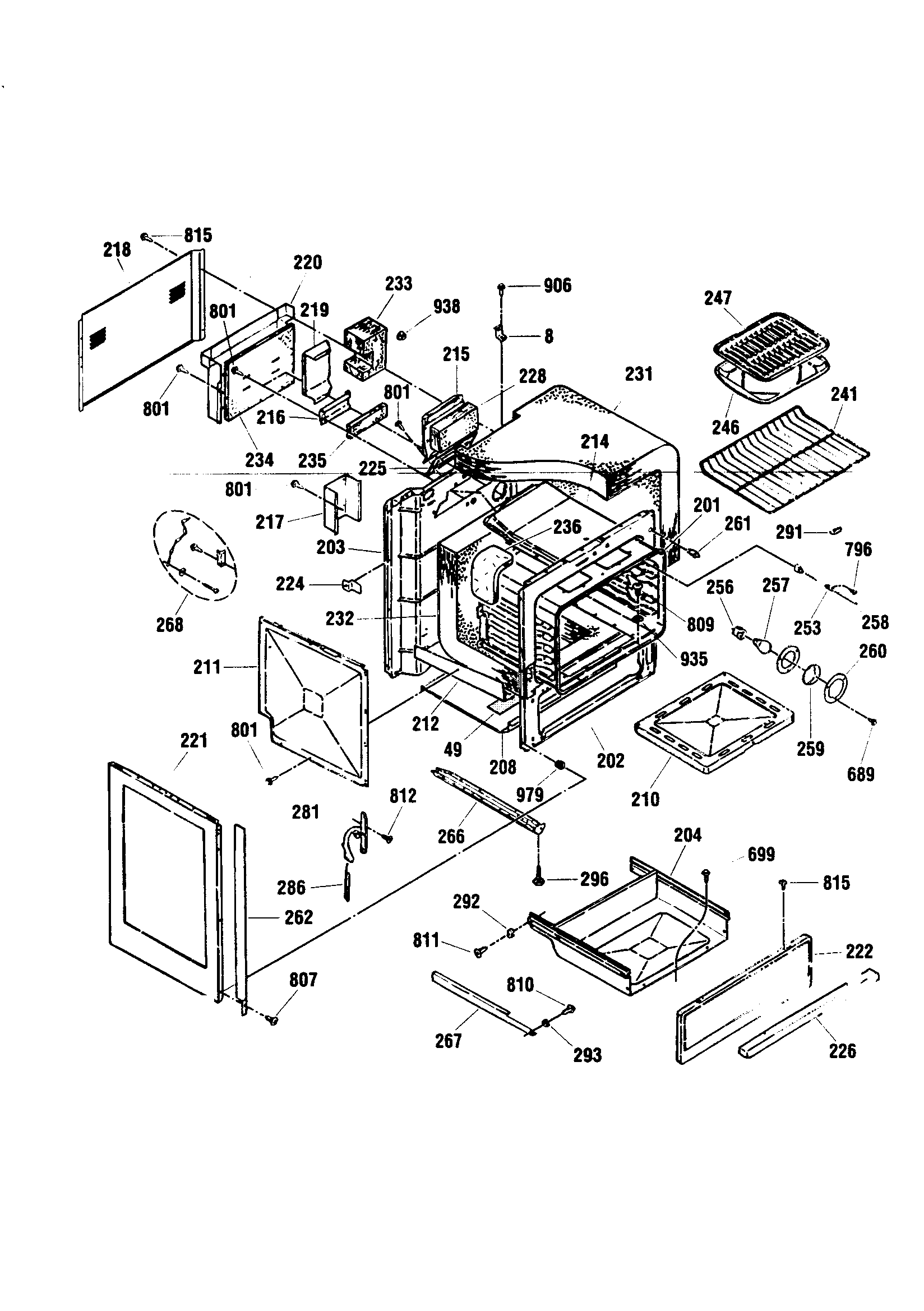 Kenmore 91136765893 body diagram