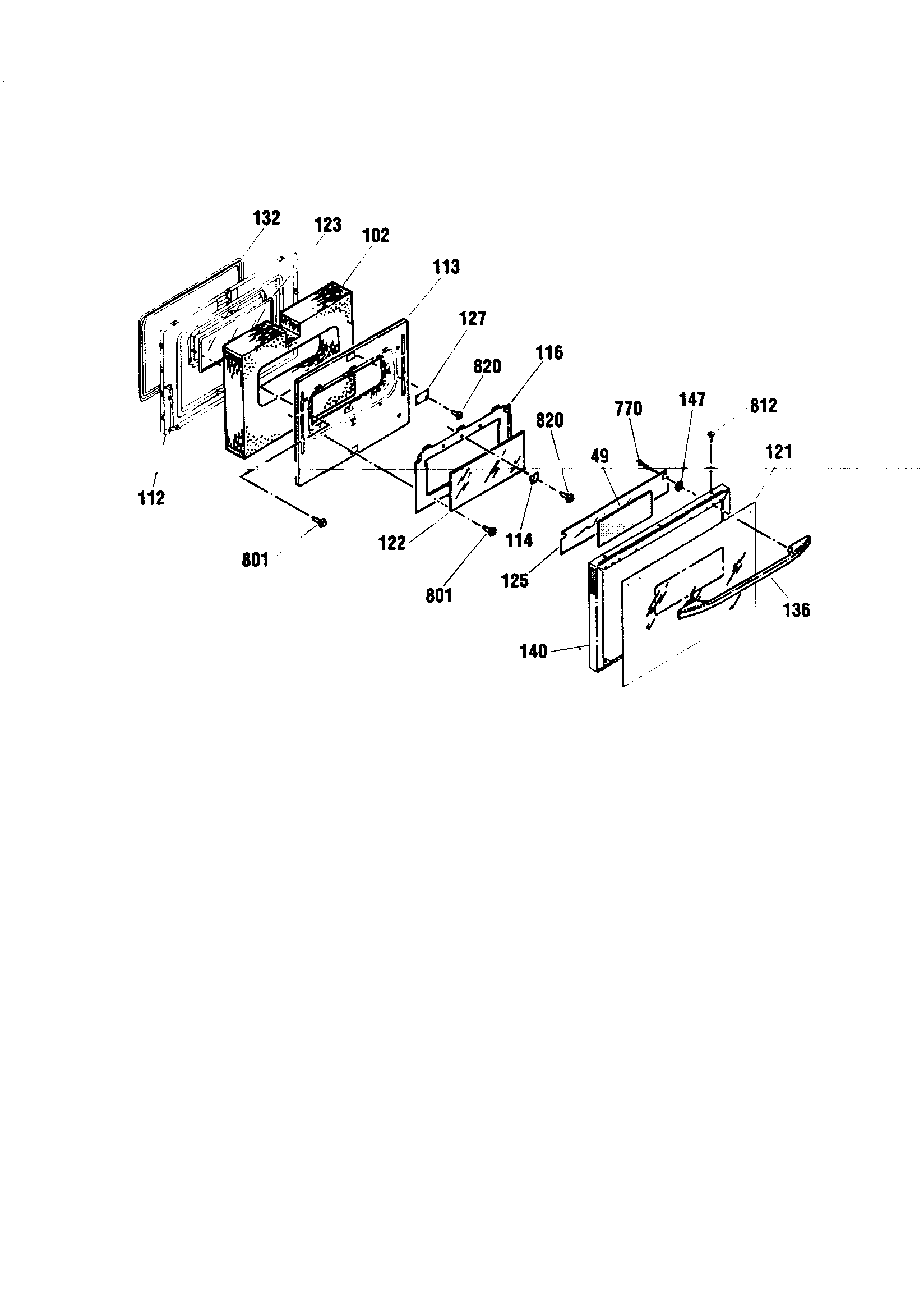 Kenmore 91136765893 door diagram