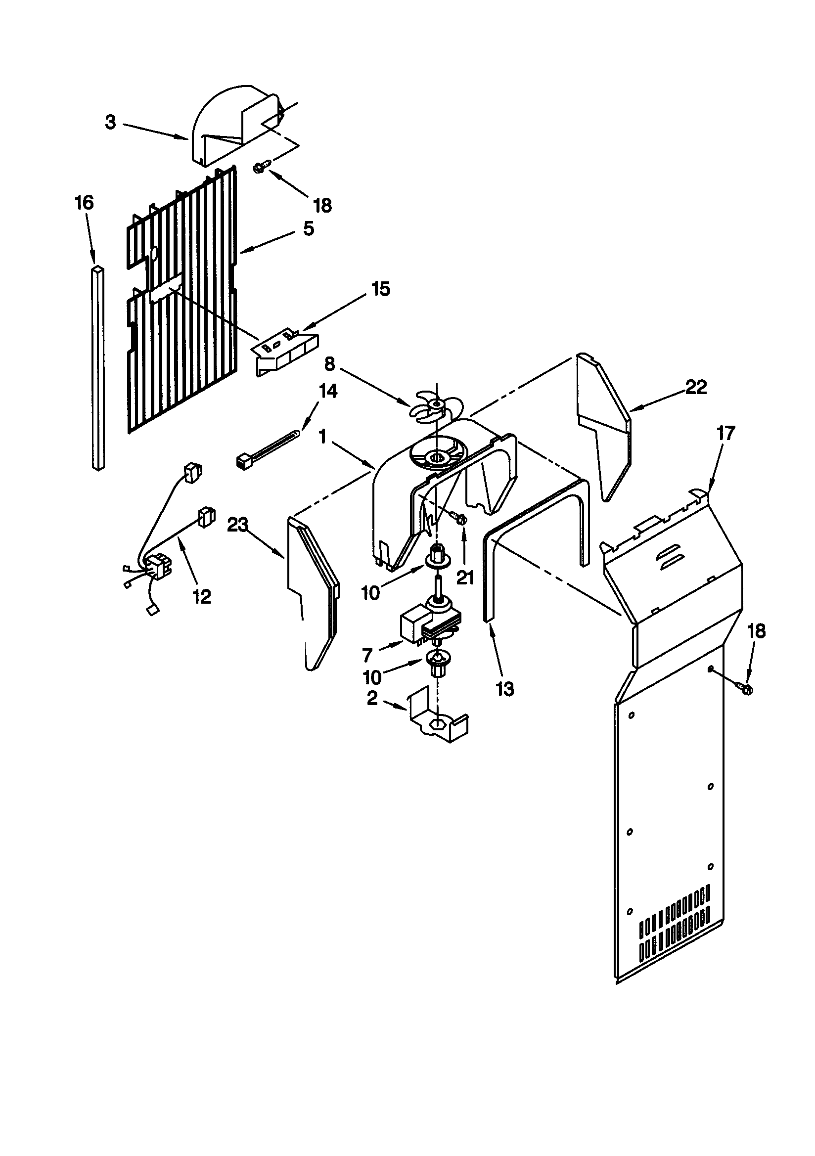Kenmore 10659562990 air flow diagram