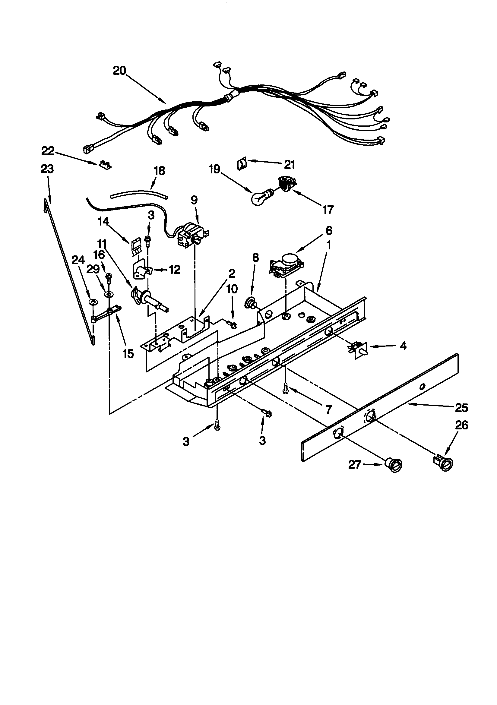 Kenmore 10659562990 control diagram