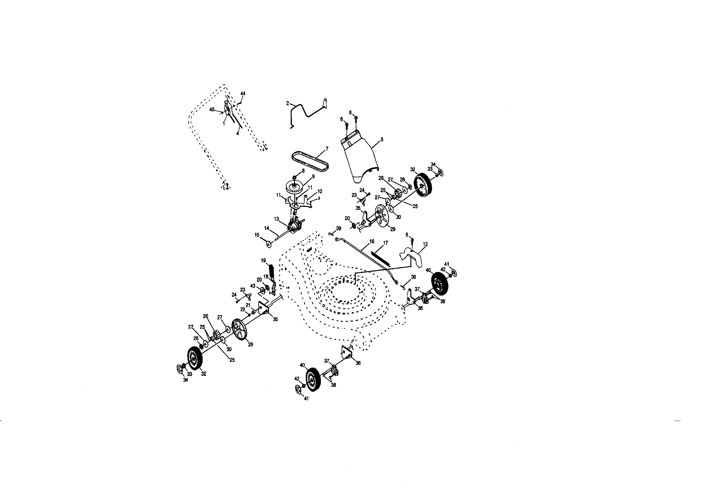 Craftsman 917377970 drive assembly diagram