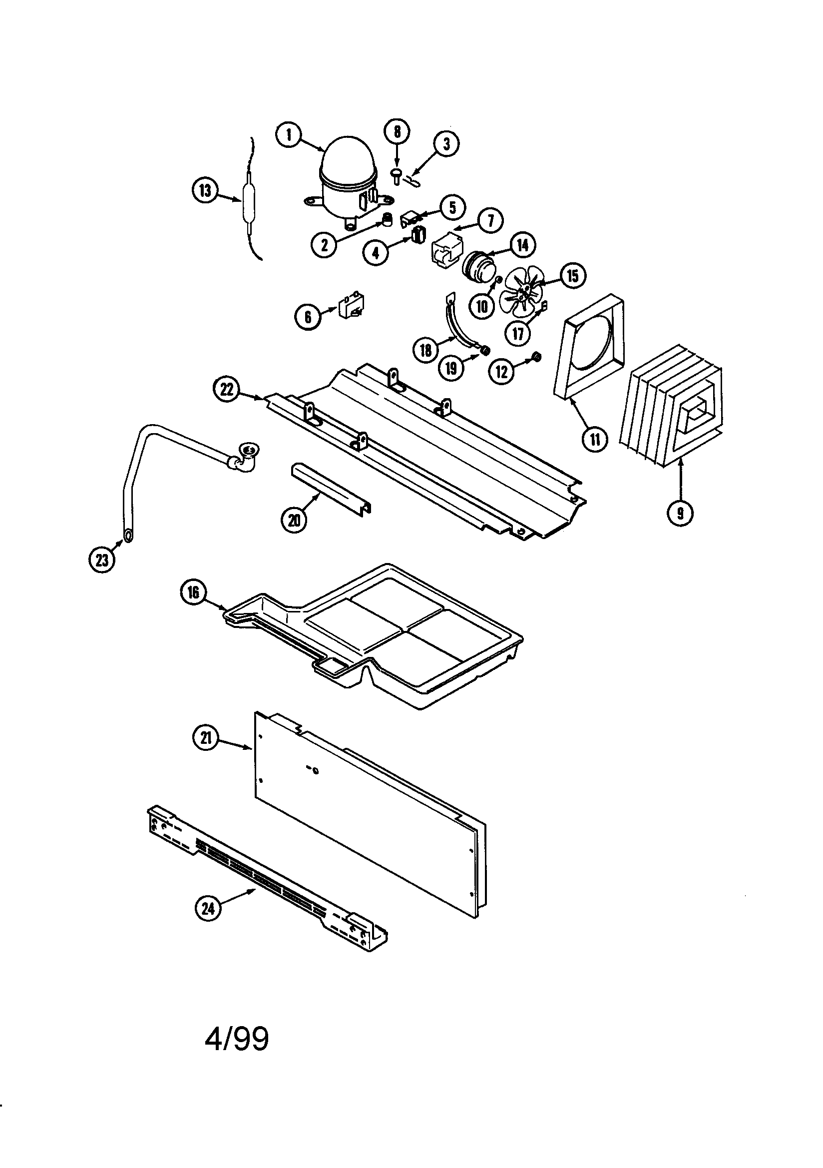 Jenn-Air JCD2289AEF compressor diagram