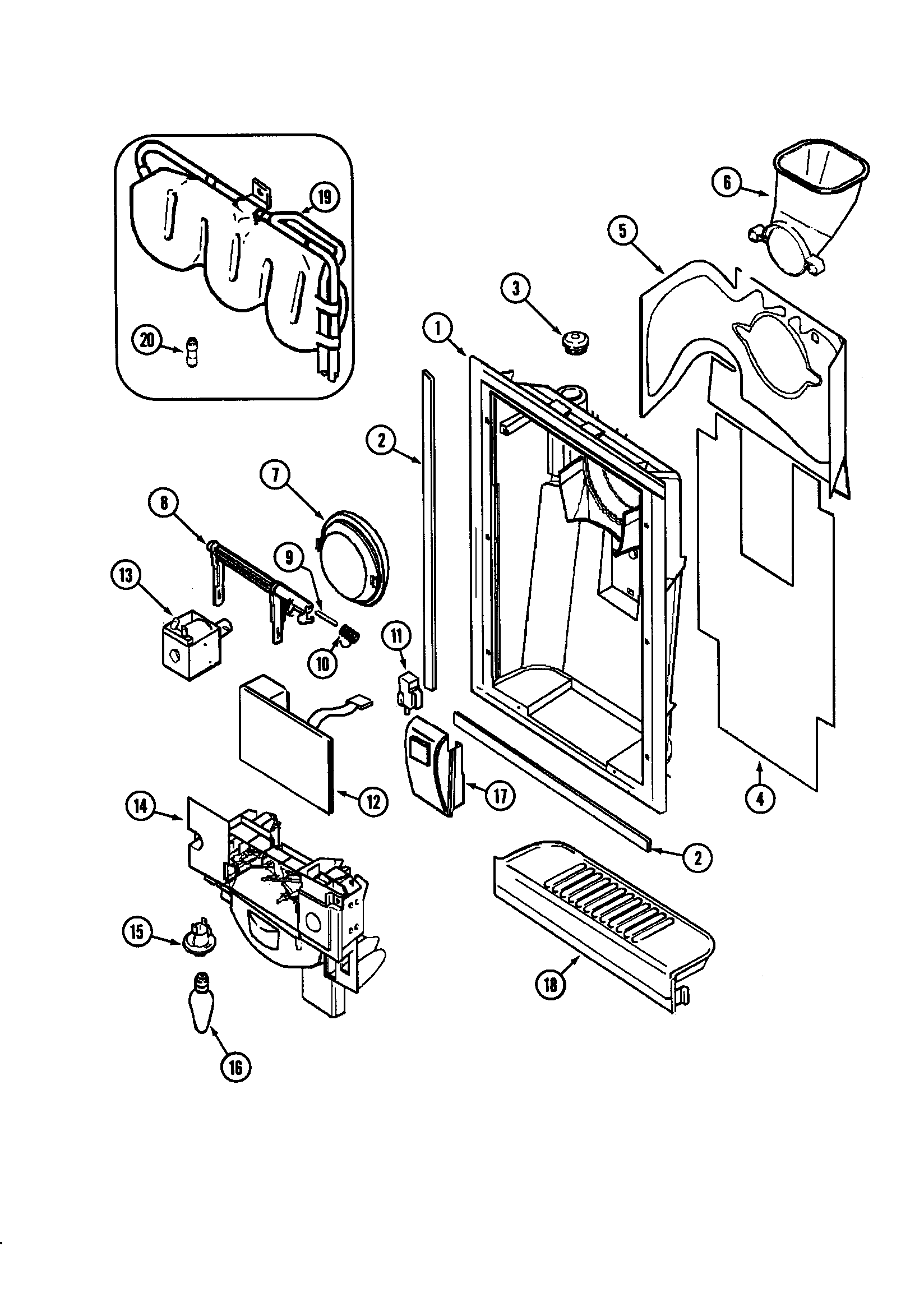 Jenn-Air JCD2289AEF fountain diagram