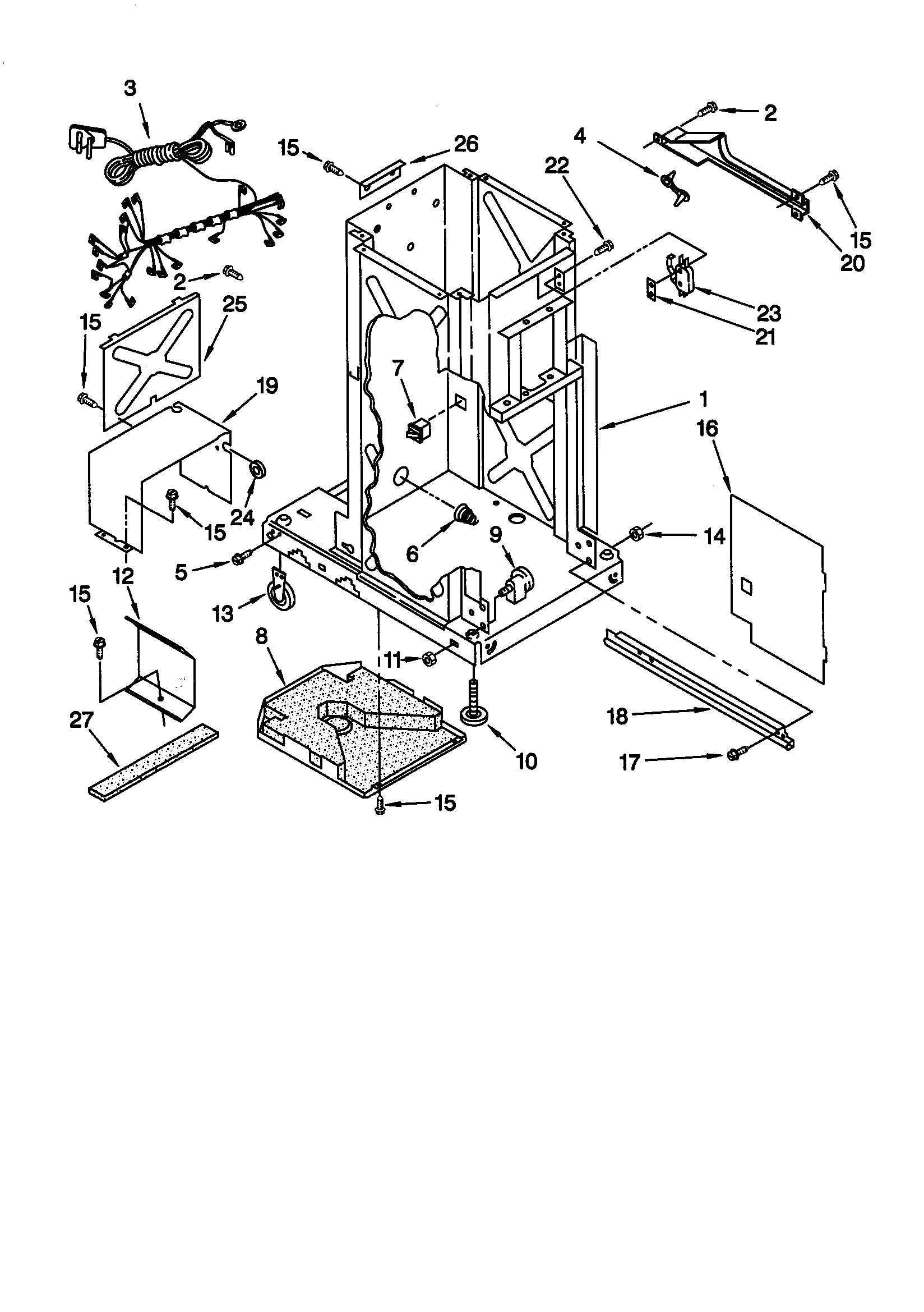 Whirlpool GX900QPGQ1 frame diagram