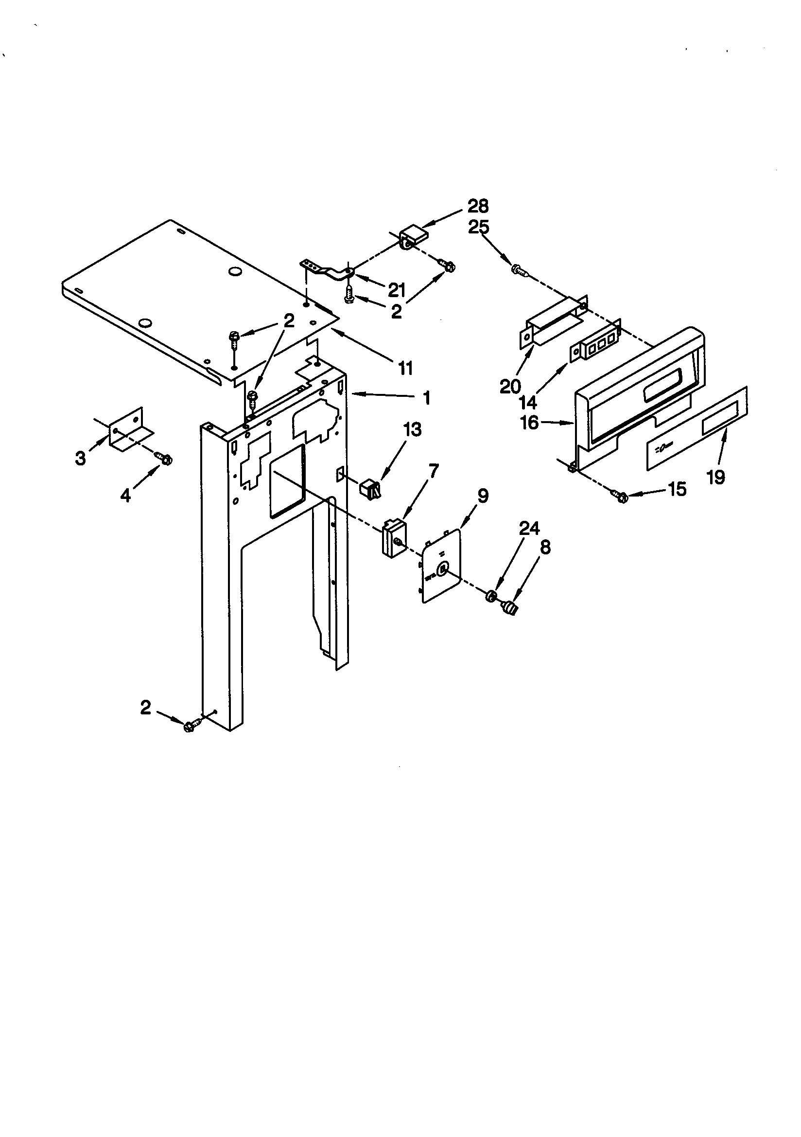 Whirlpool GX900QPGQ1 panel and control diagram