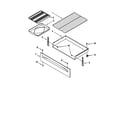 Whirlpool SP385PEGN3 drawer and broiler diagram