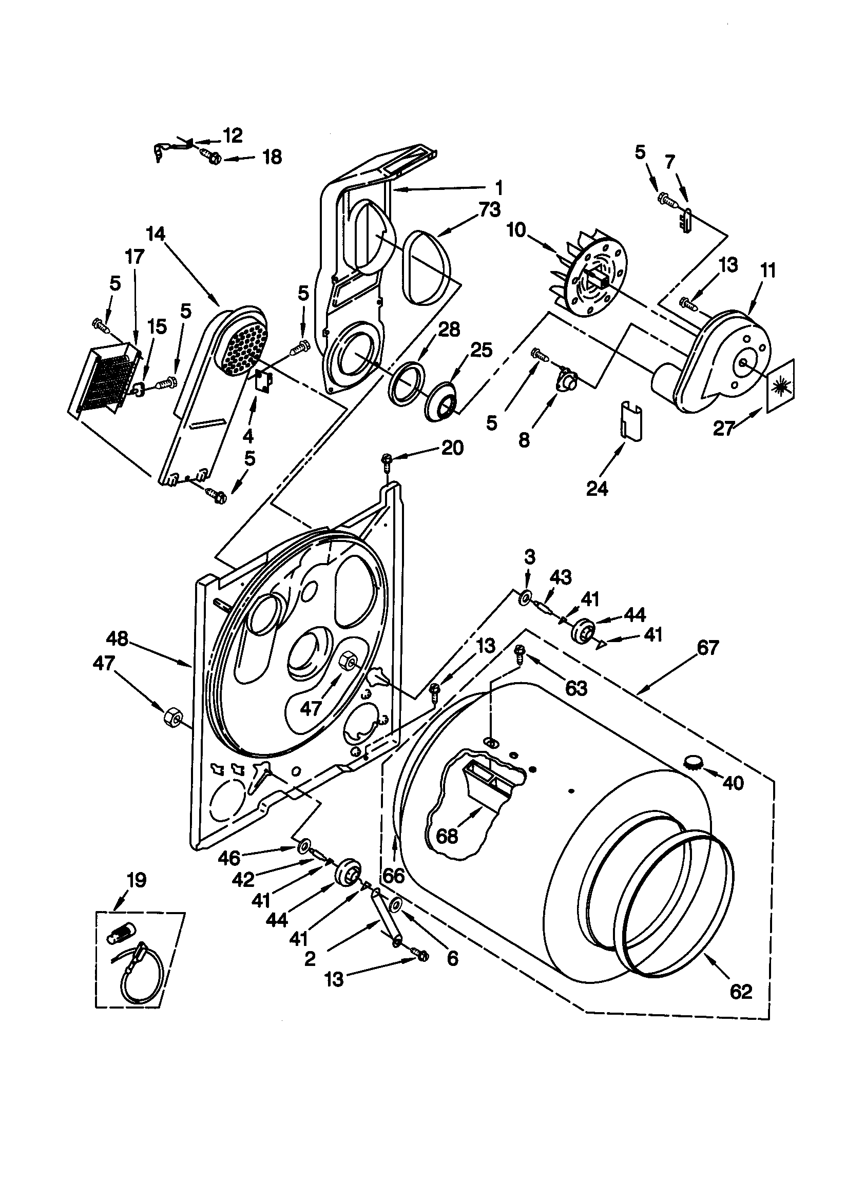 Kenmore 11069032990 bulkhead diagram