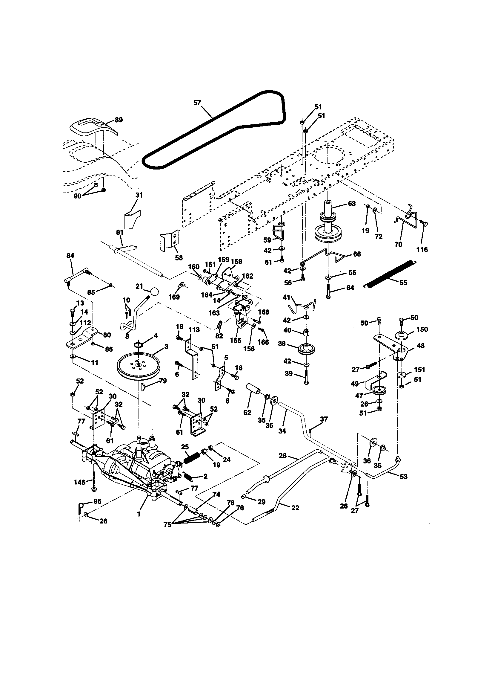 Craftsman 917270774 ground drive diagram