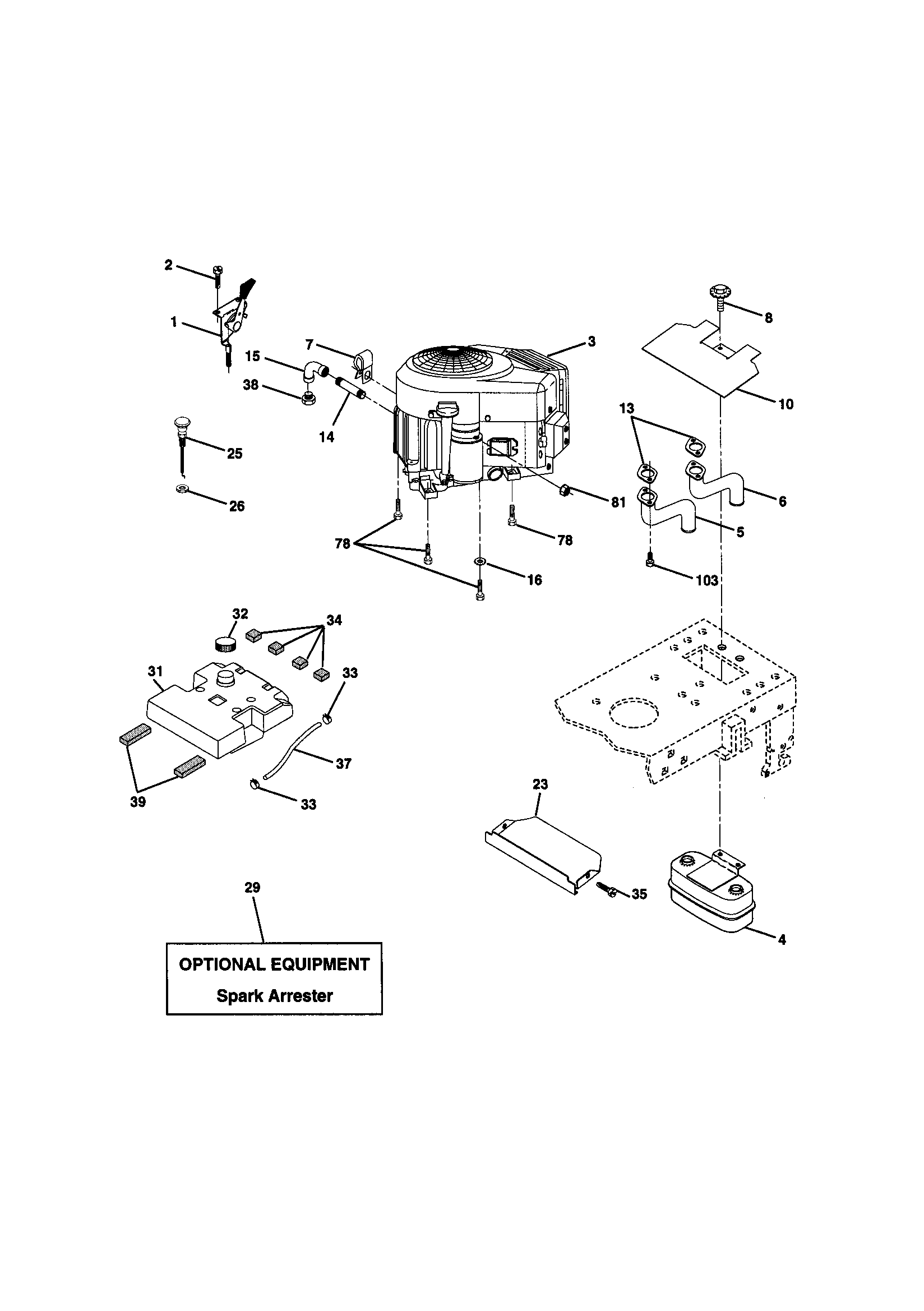 Craftsman 917270774 engine diagram
