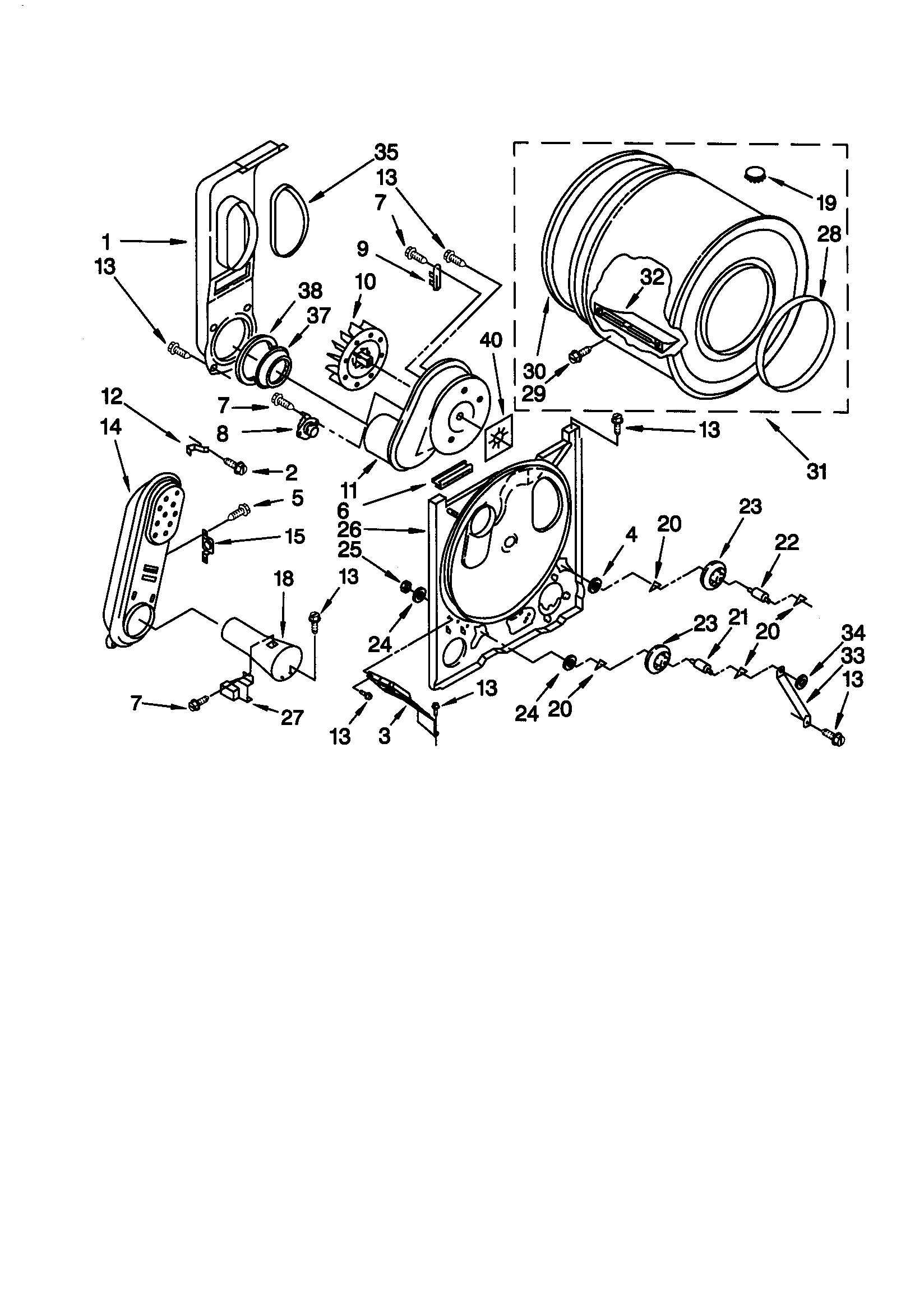 Kenmore 11070212990 bulkhead diagram