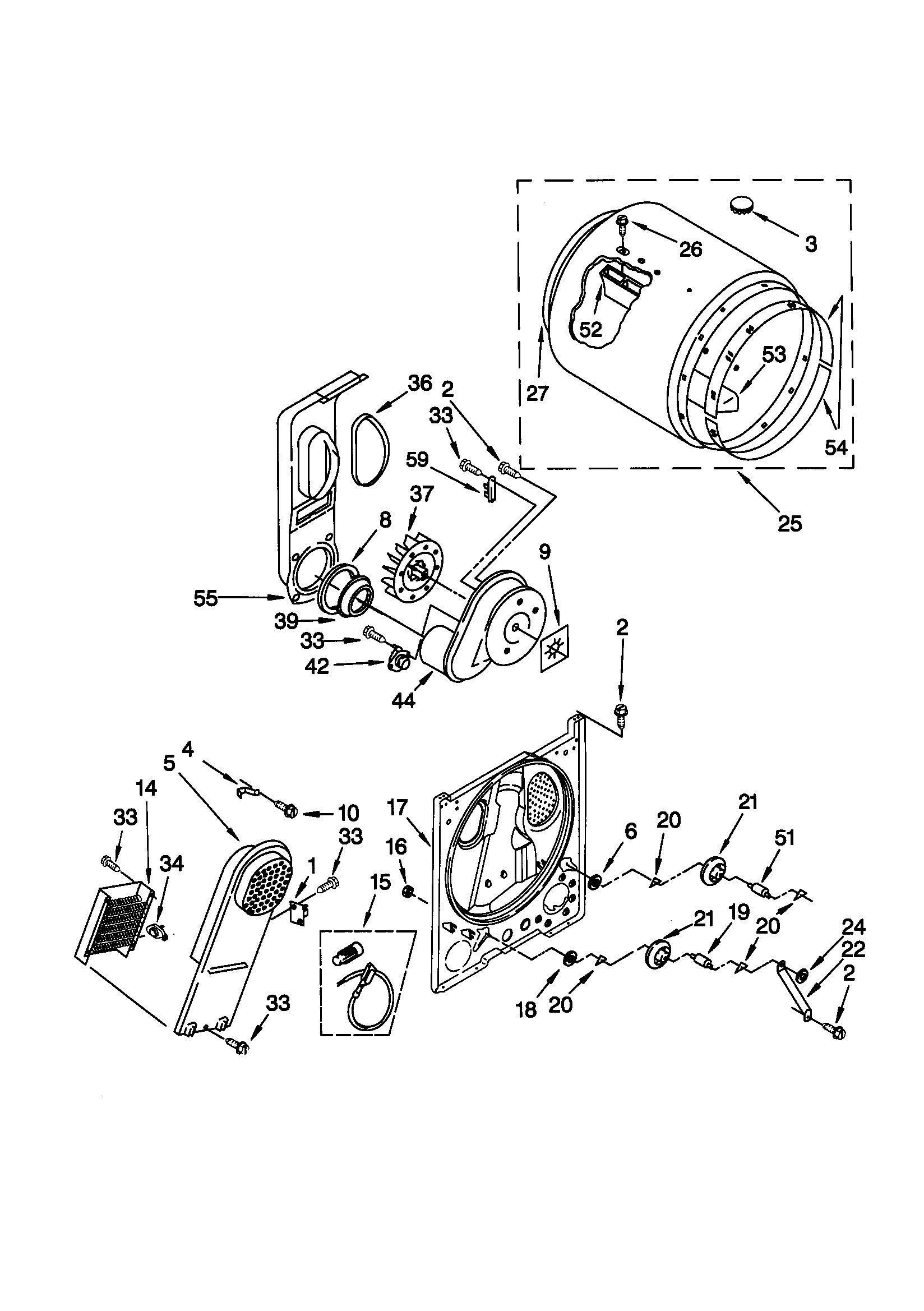 Kenmore 11060622990 bulkhead diagram