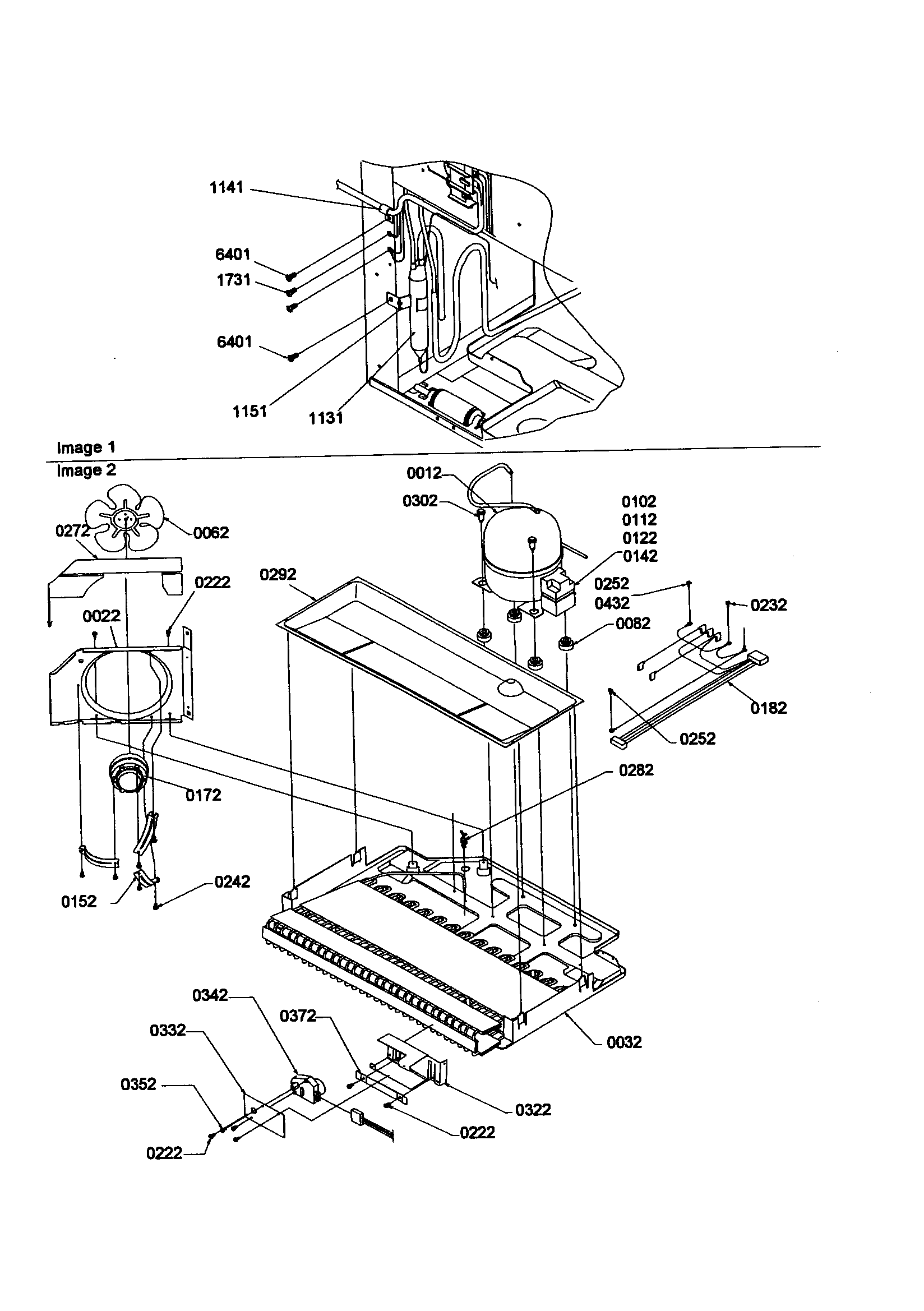 Kenmore 59668142890 machine compartment diagram