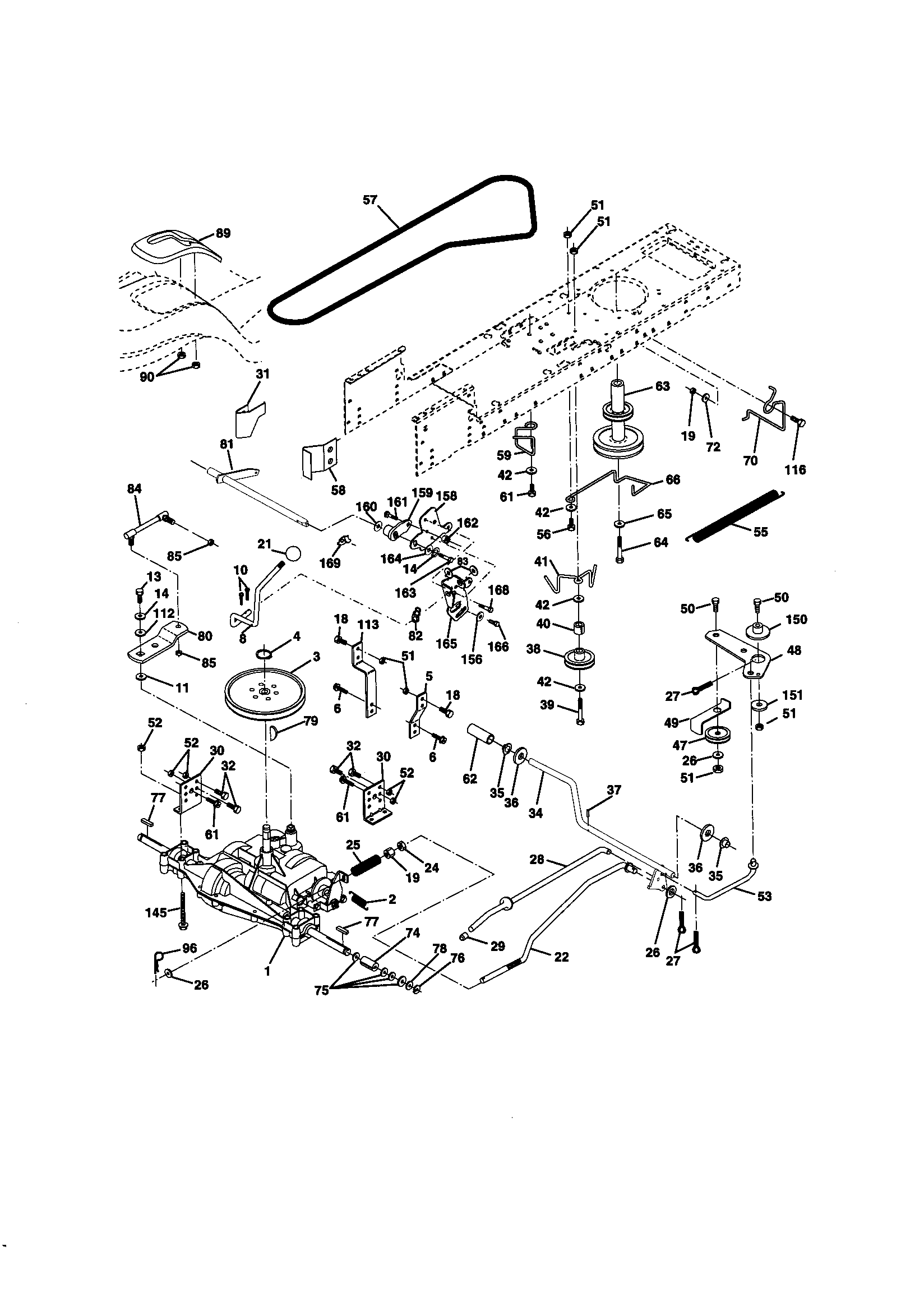 Craftsman 917270831 ground drive diagram