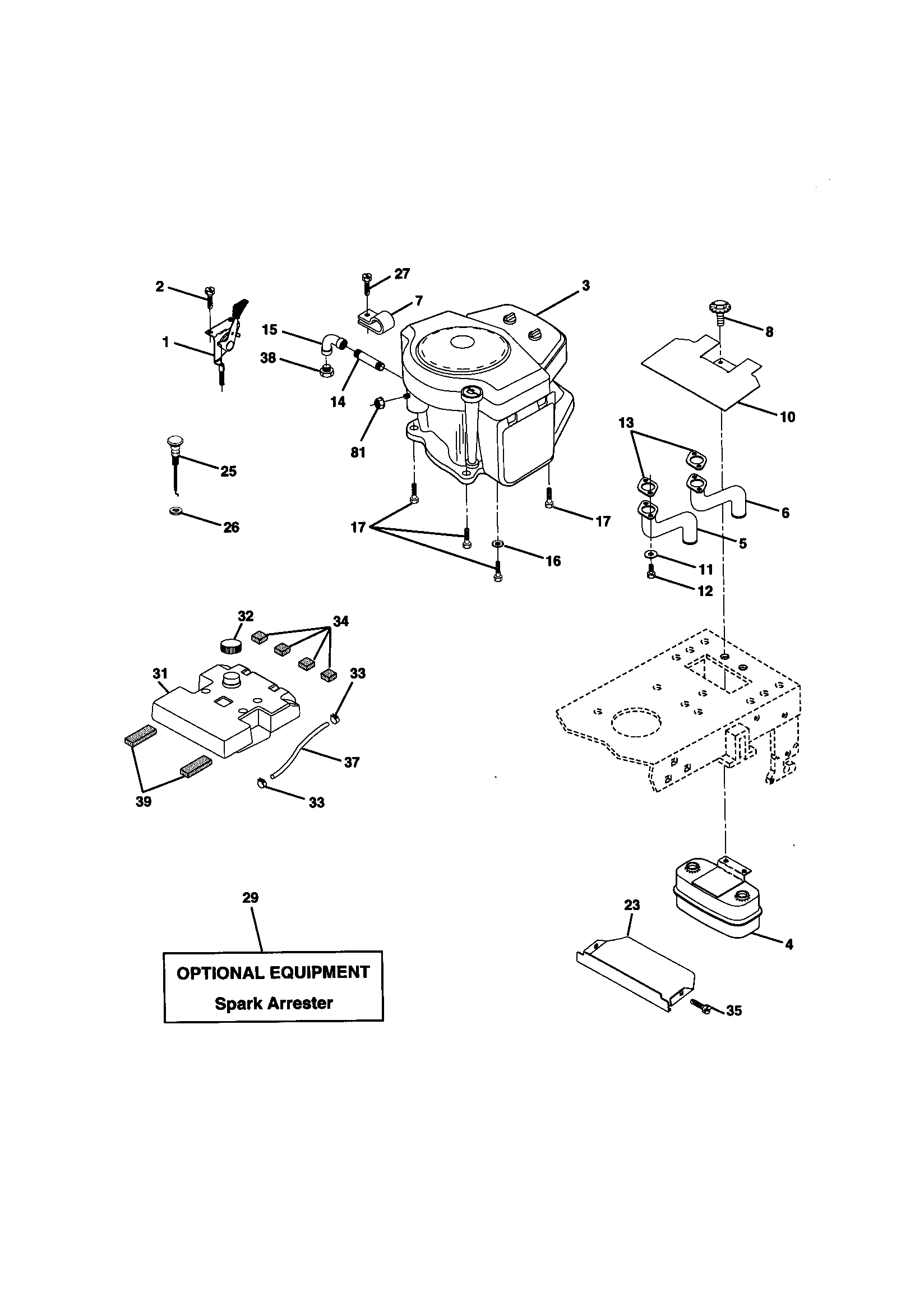 Craftsman 917270831 engine diagram