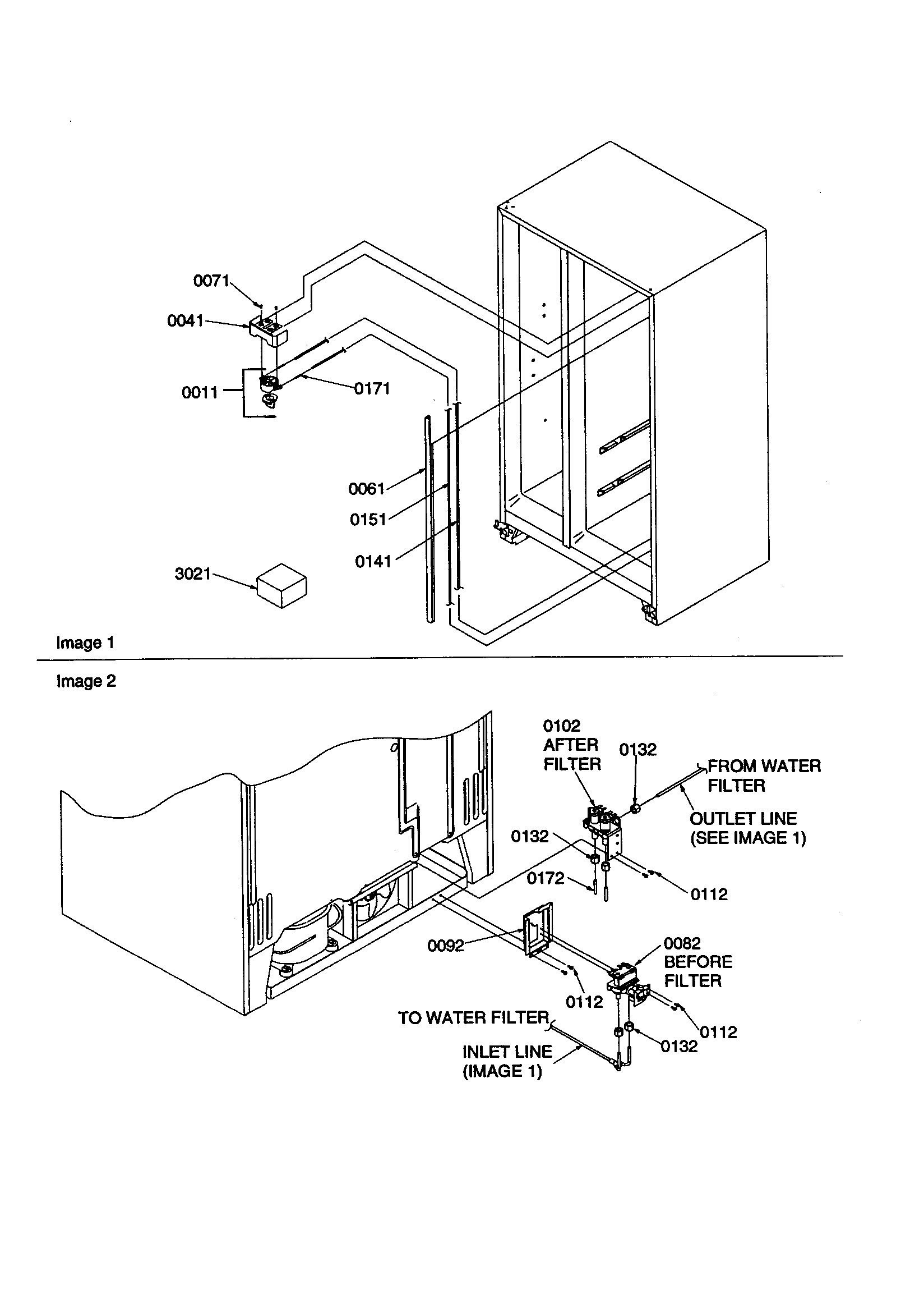 Amana SBDE21VPE-P1317201WE water filter/water valves diagram