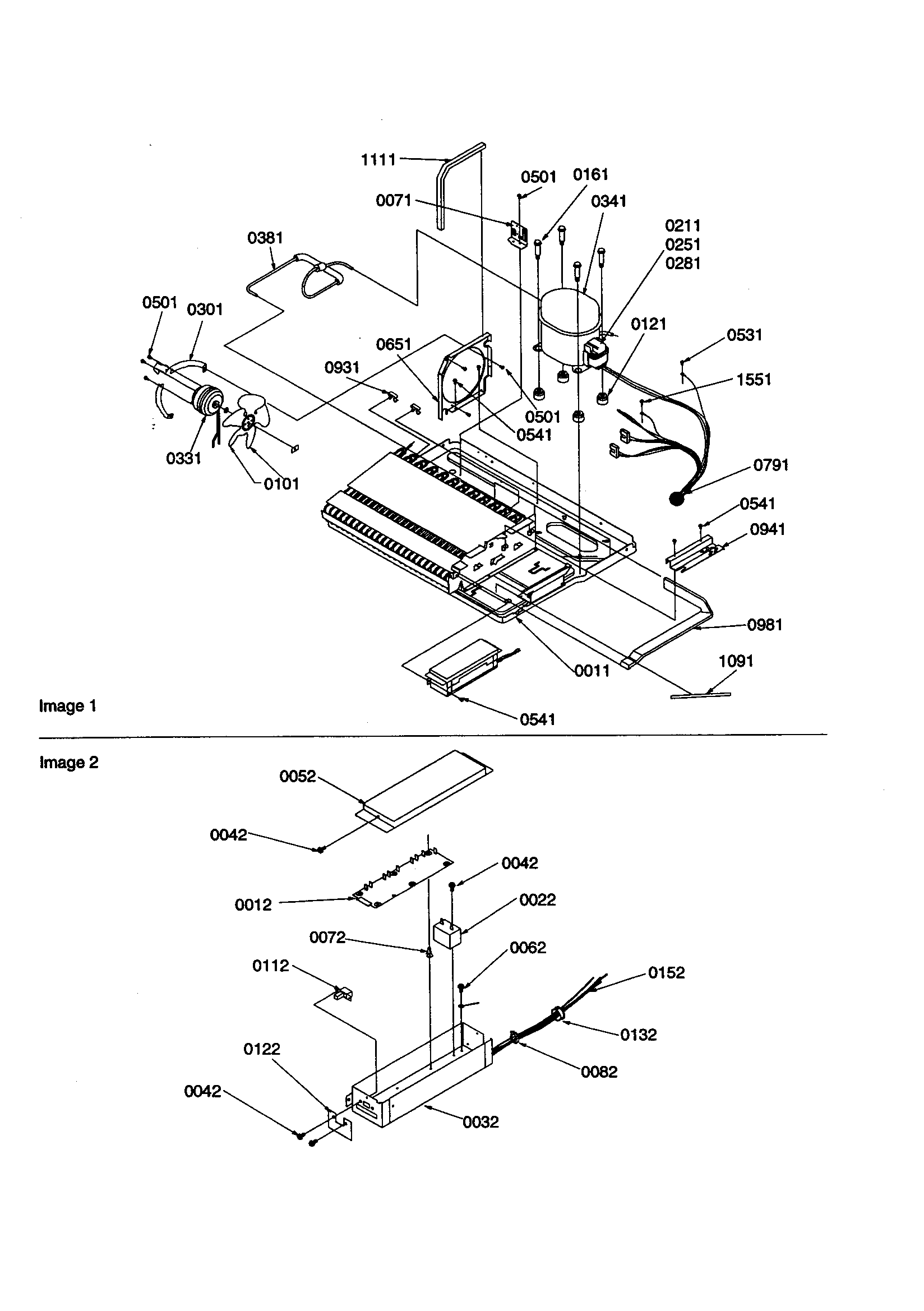 Amana SBDE21VPE-P1317201WE machine compartment/muffler diagram