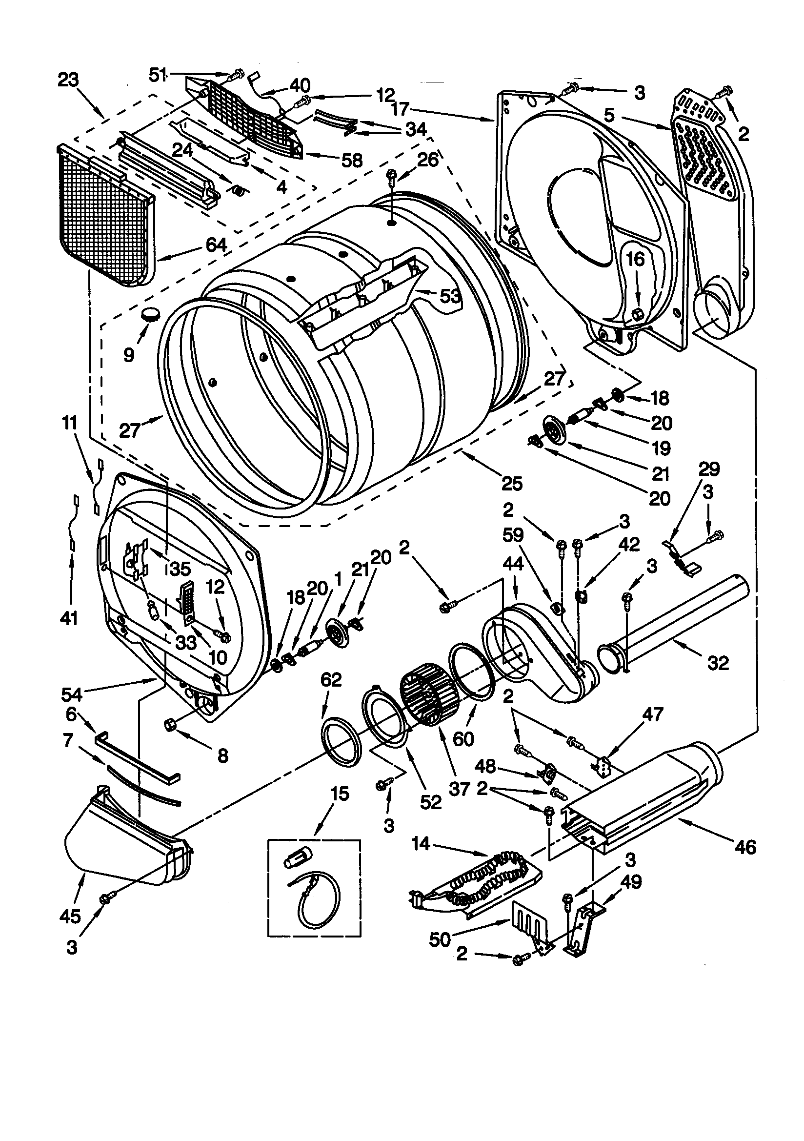 Whirlpool GEC9858HQ0 bulkhead diagram