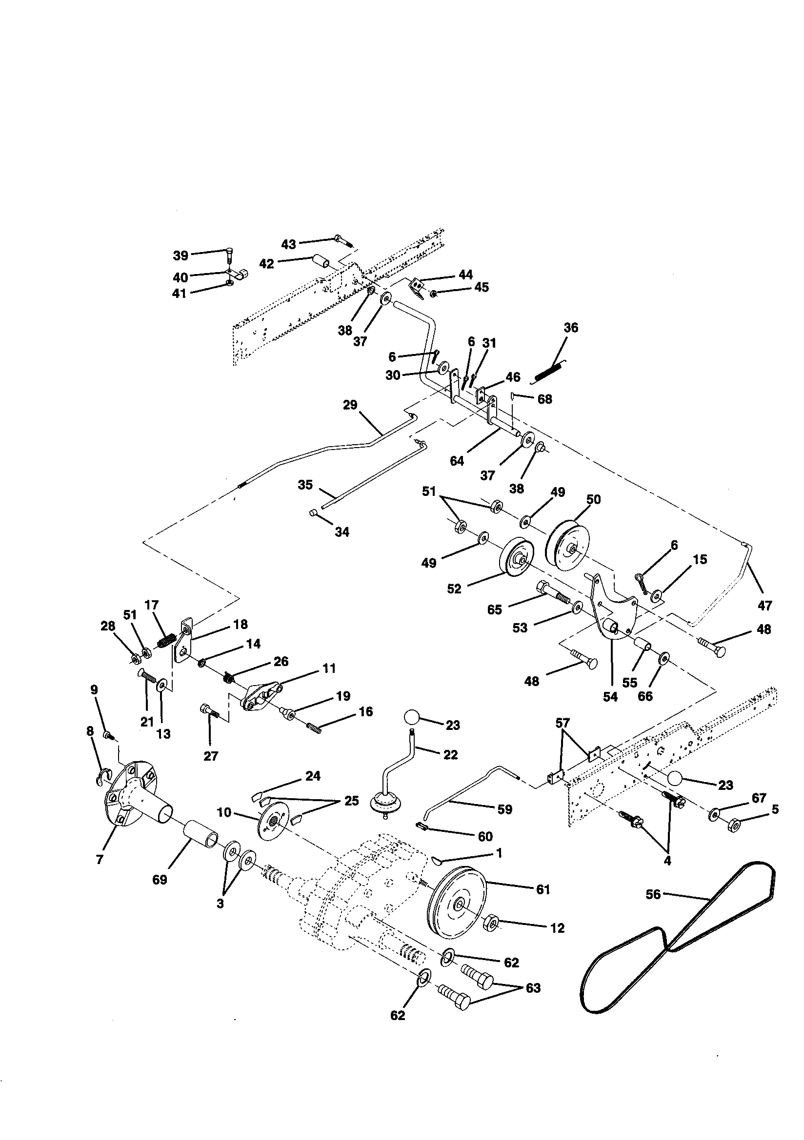 Craftsman 917257740 ground drive diagram