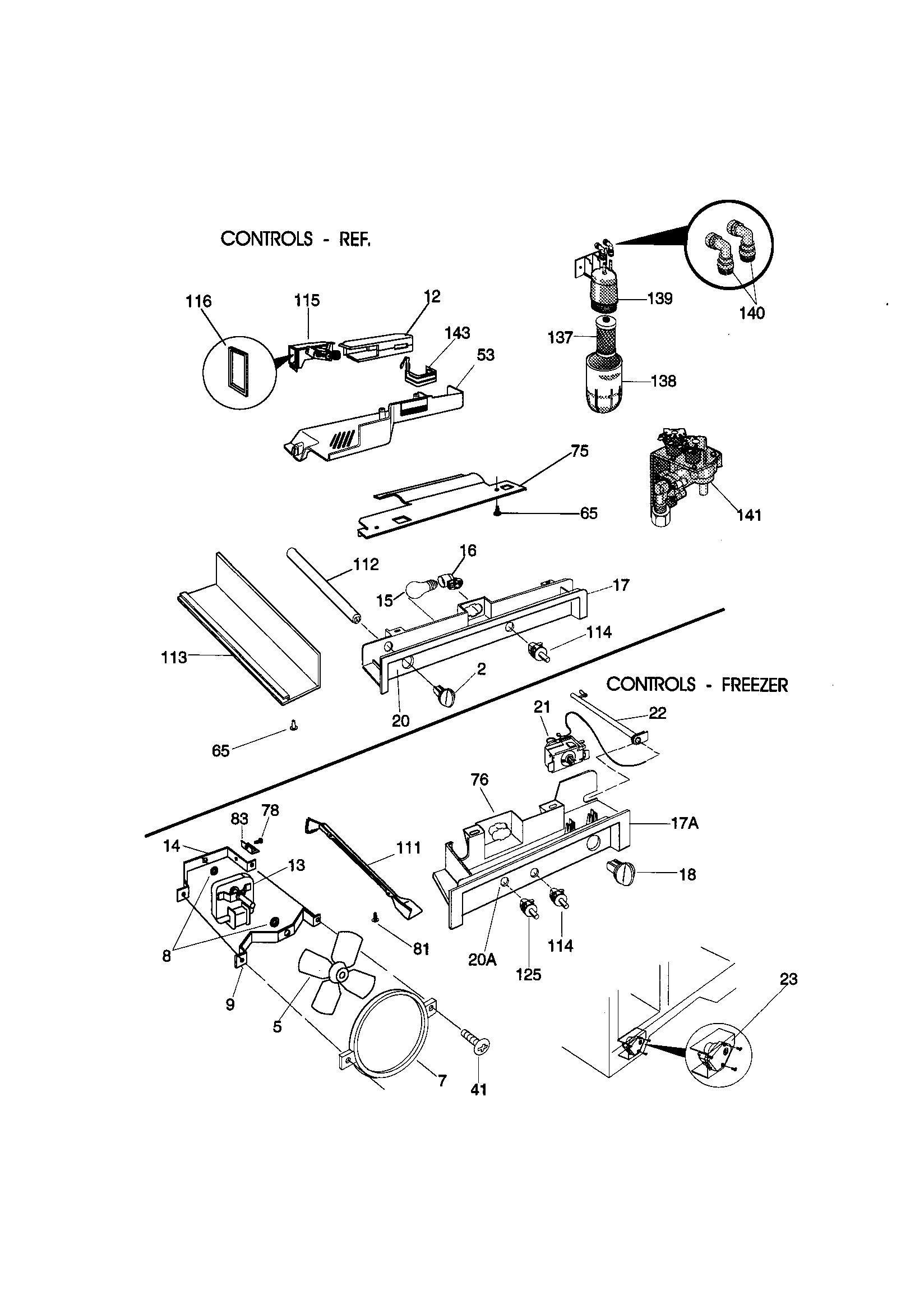 Kenmore 25359683990 controls diagram