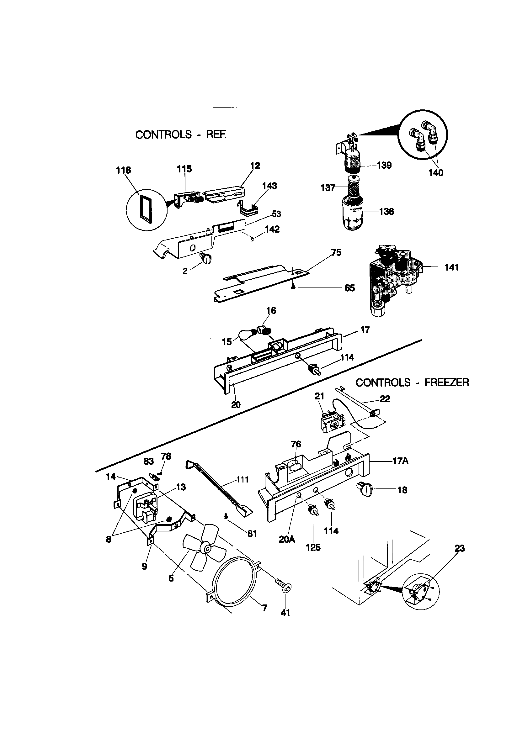 Kenmore 25359489990 controls diagram