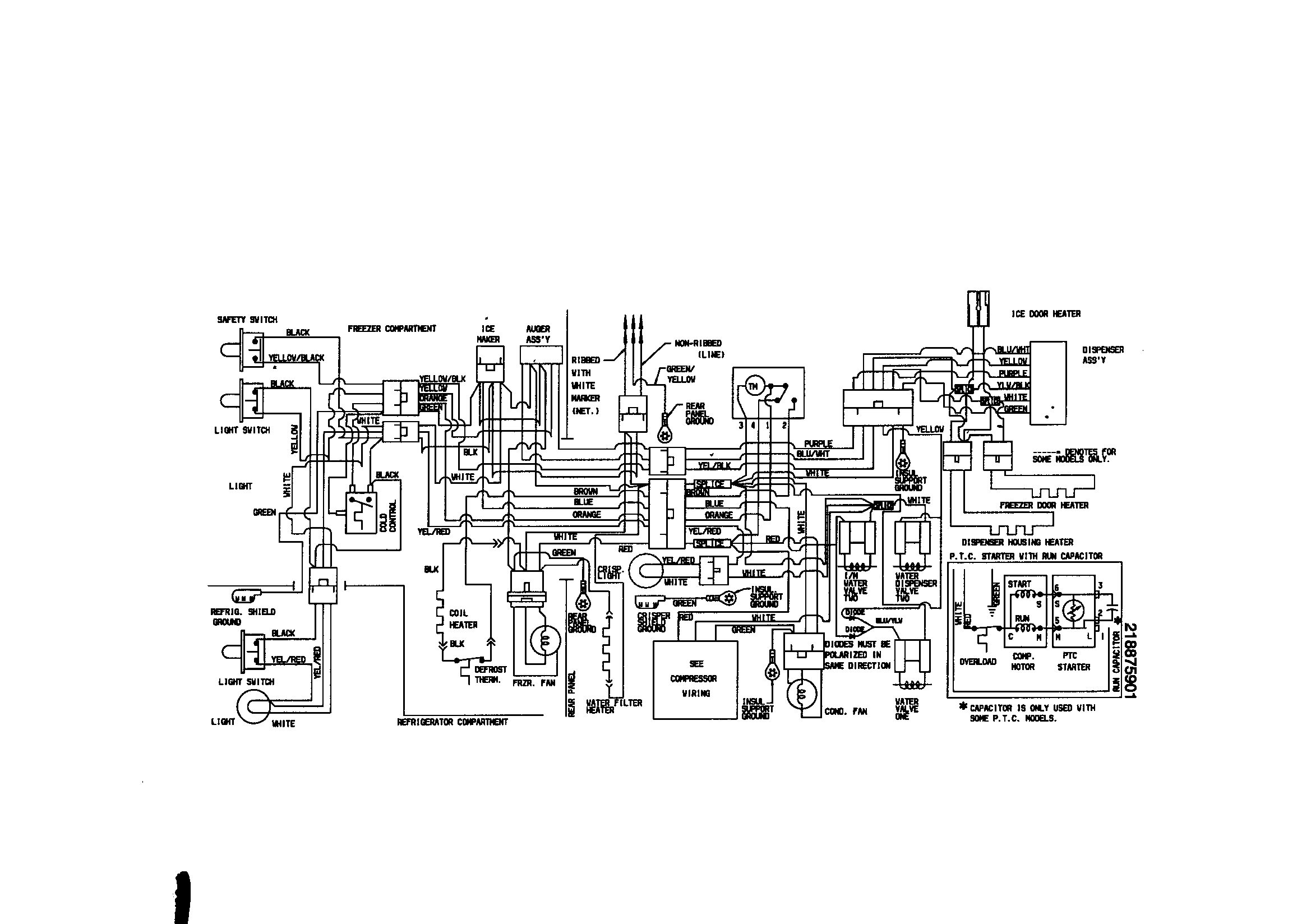 Kenmore 25359489990 wiring diagram diagram