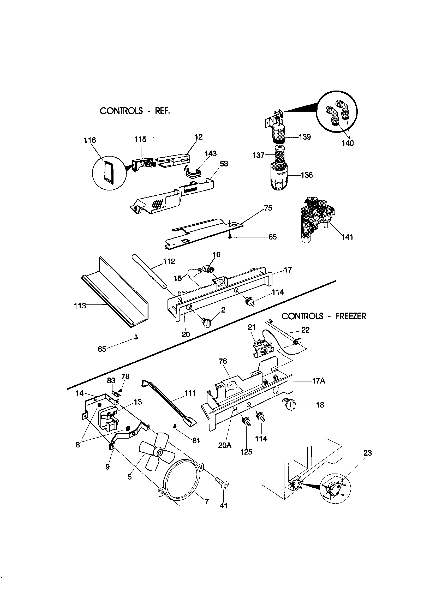 Kenmore 25359689990 controls diagram