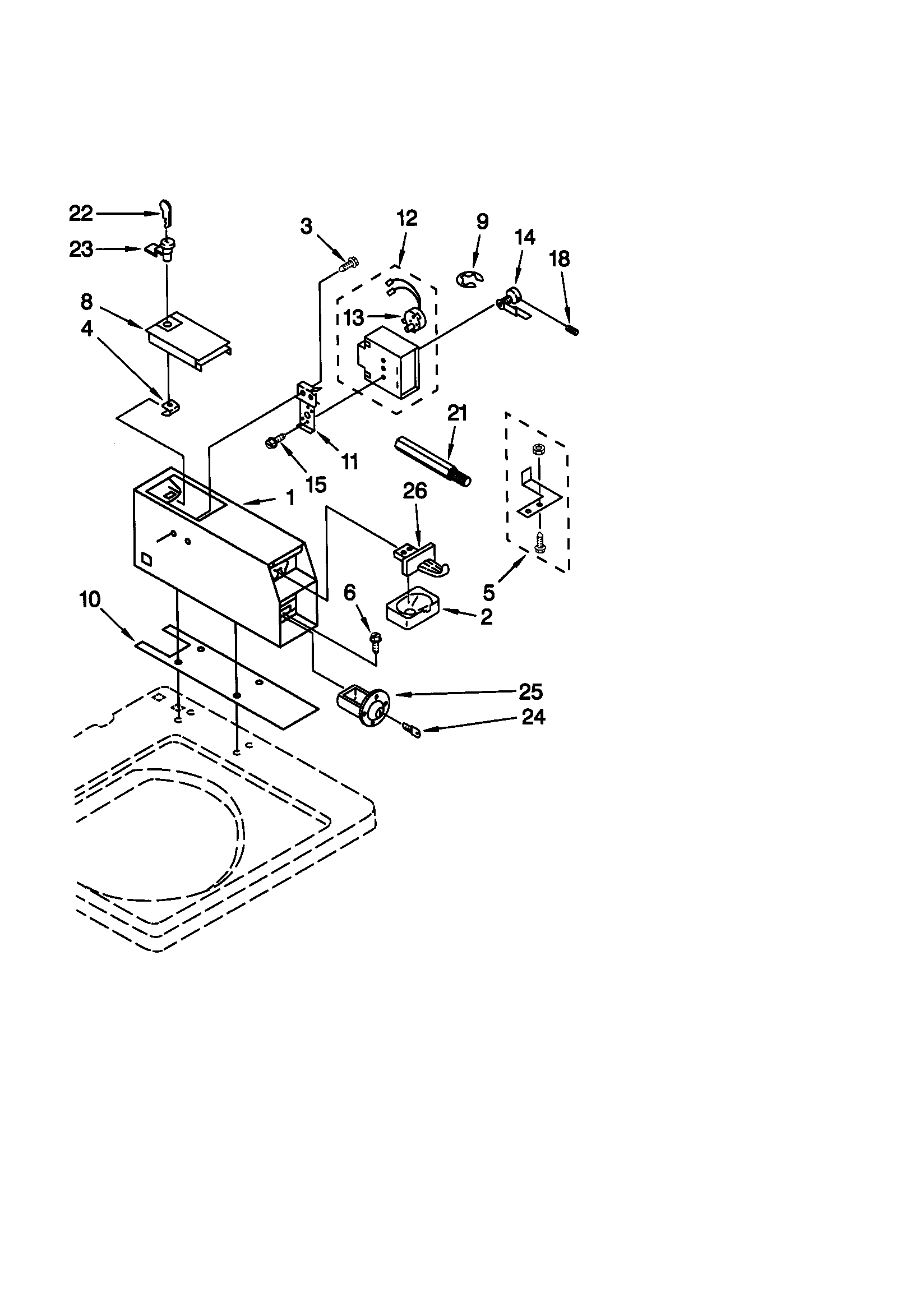 Kenmore 11029072990 meter case diagram